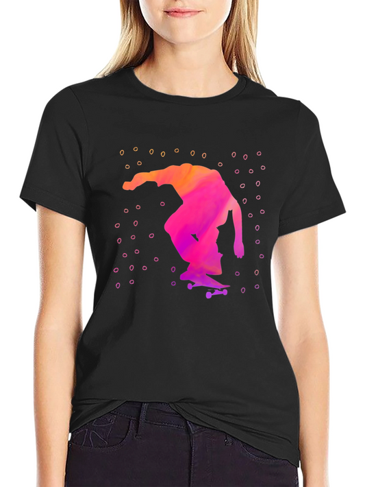 Skateboarder Graphic T-Shirt - Cool Design