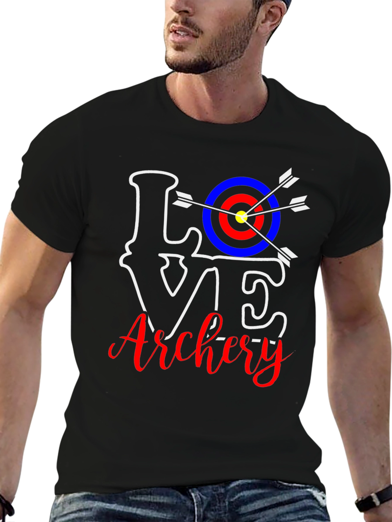 Love Archery Graphic T-Shirt - Unisex Black Tee