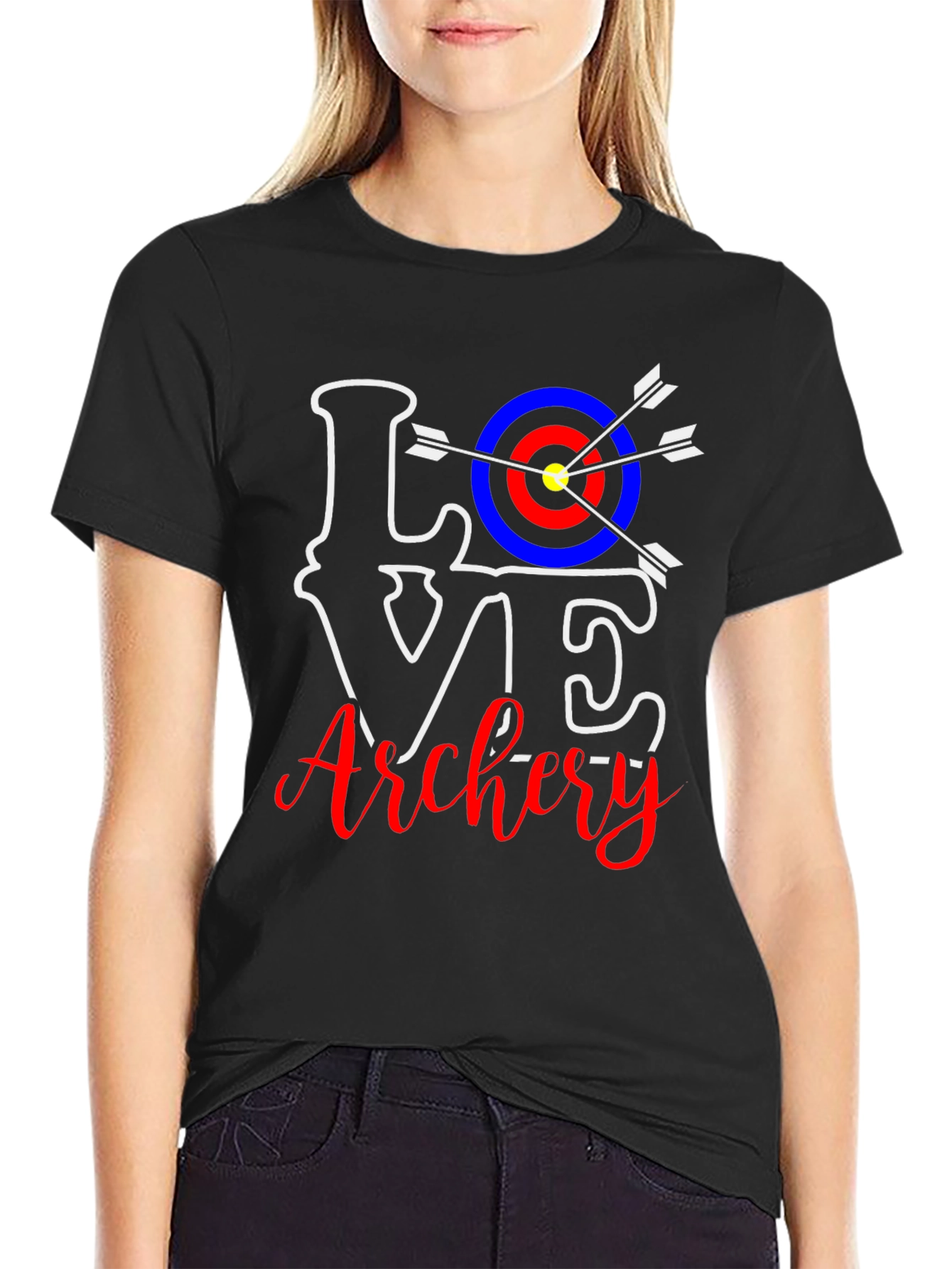 Love Archery Graphic T-Shirt - Unisex Black Tee