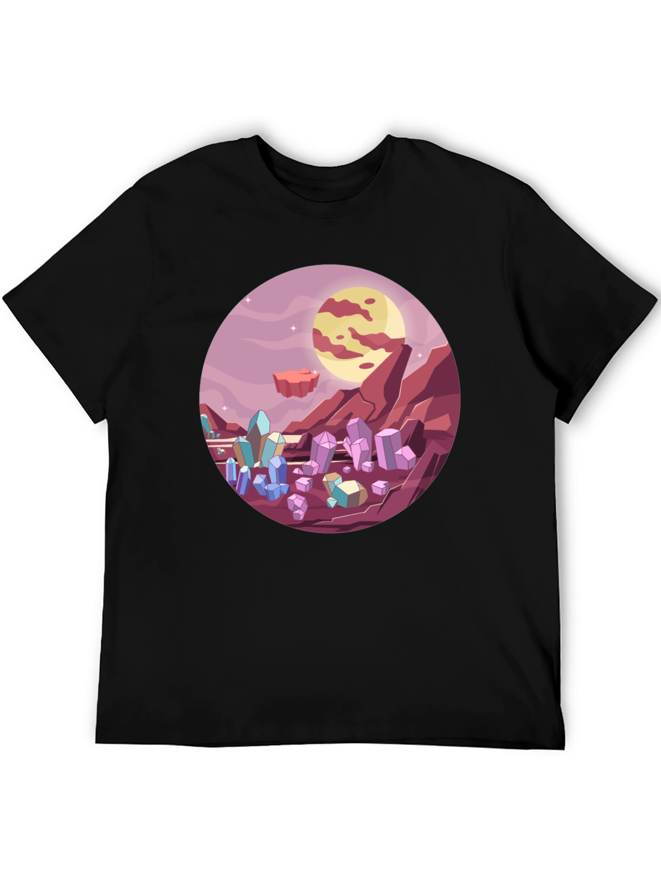 Sci-Fi Crystal Planet T-Shirt