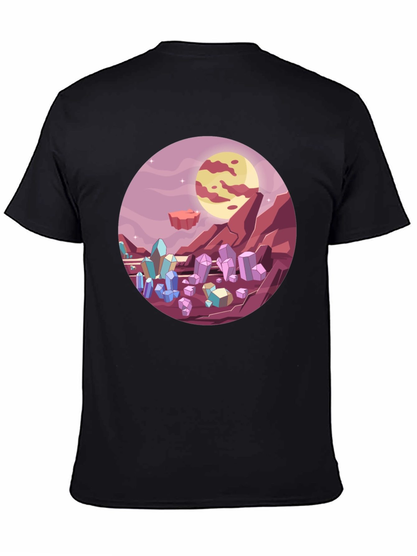 Sci-Fi Crystal Planet T-Shirt