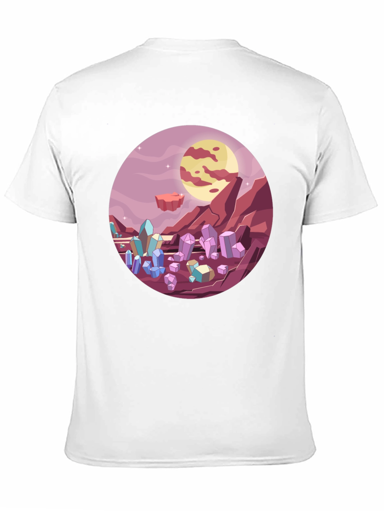 Sci-Fi Crystal Planet T-Shirt