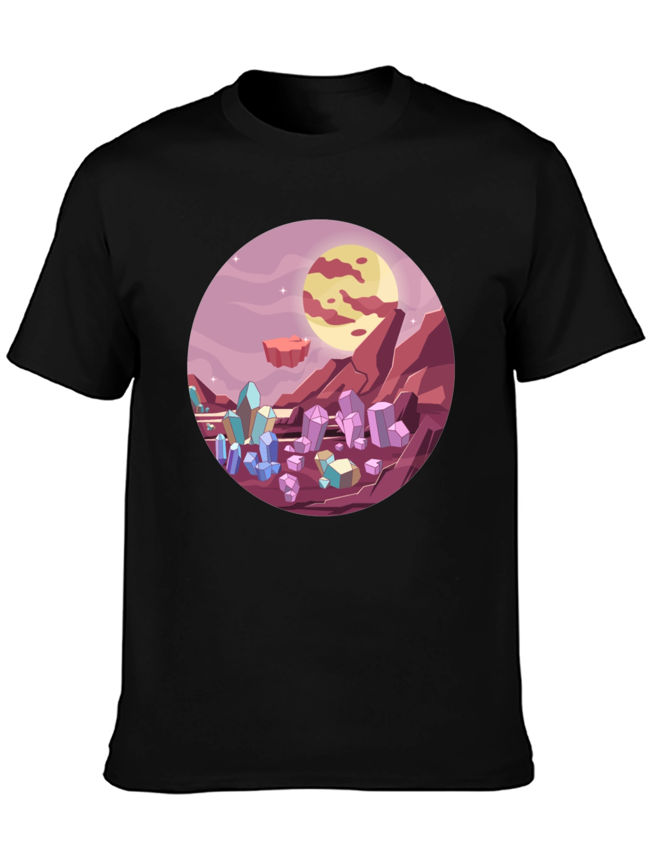 Sci-Fi Crystal Planet T-Shirt