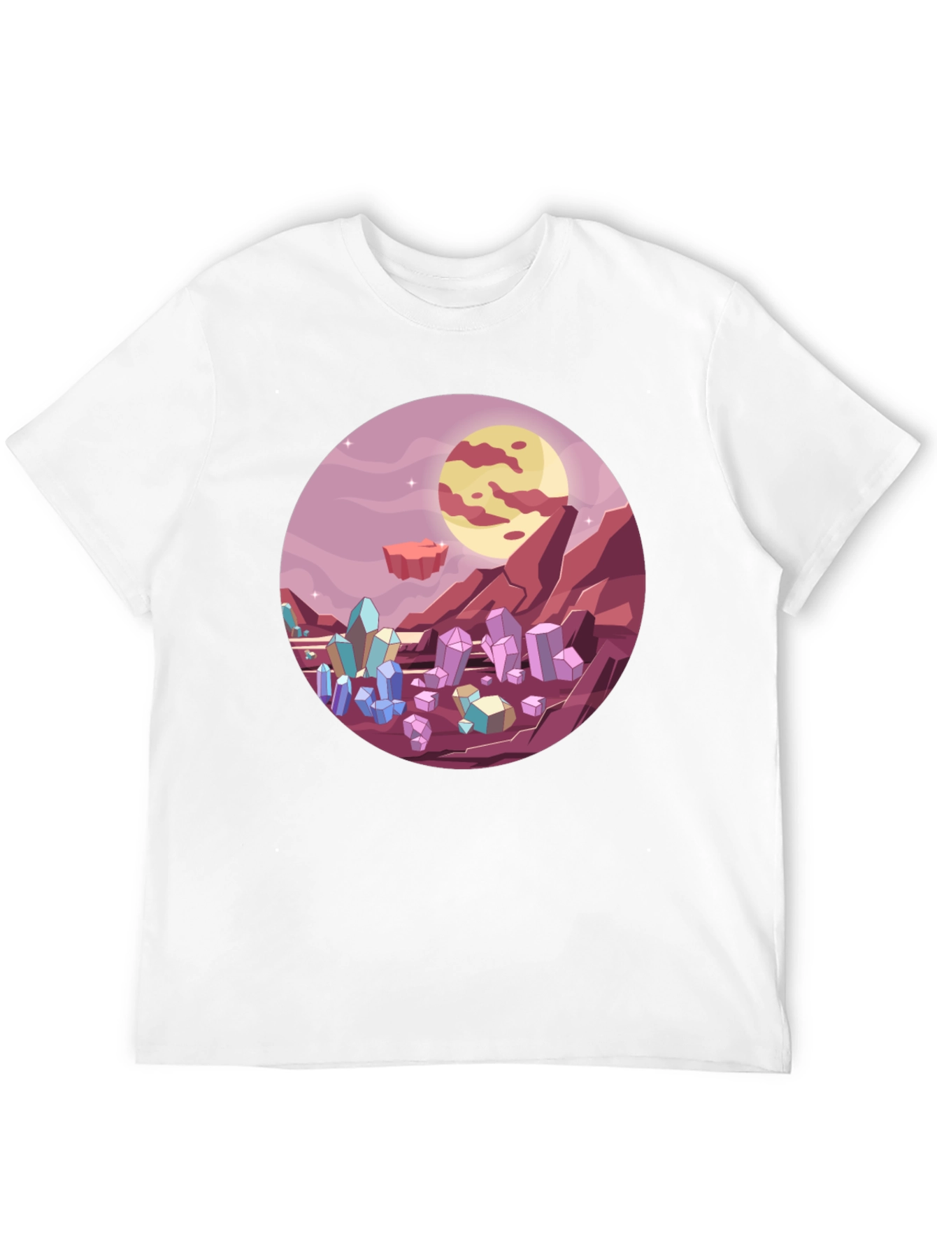 Sci-Fi Crystal Planet T-Shirt