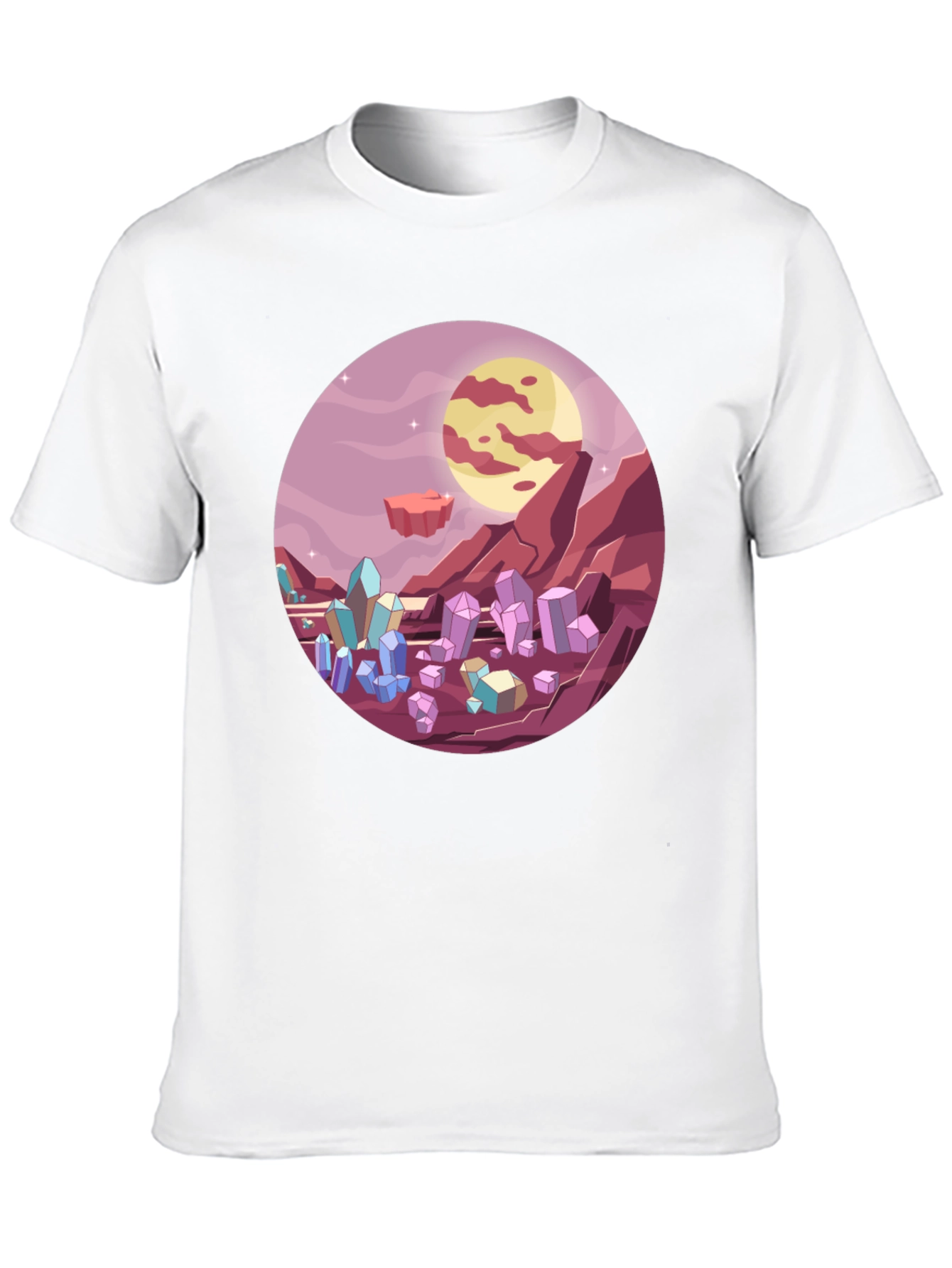 Sci-Fi Crystal Planet T-Shirt
