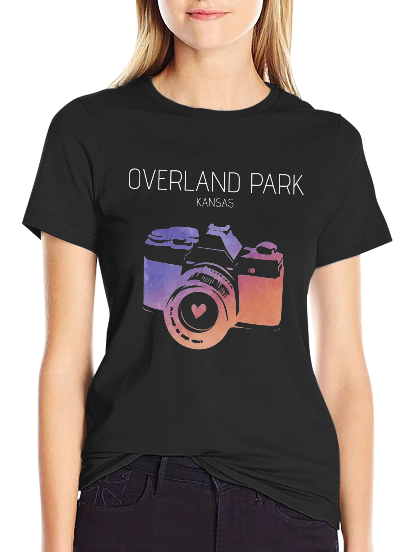 Overland Park Kansas Camera Graphic Tee