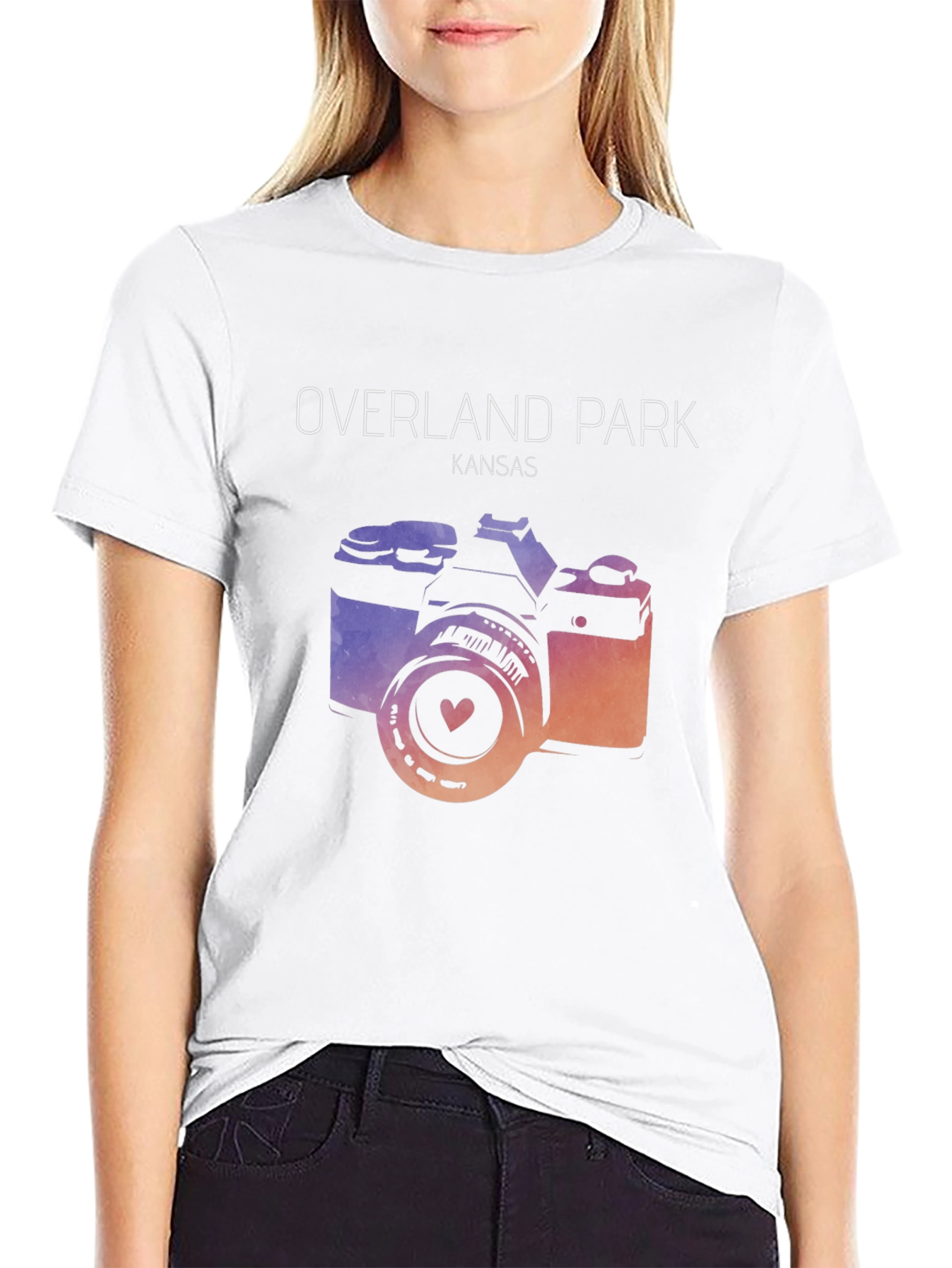 Overland Park Kansas Camera Graphic Tee