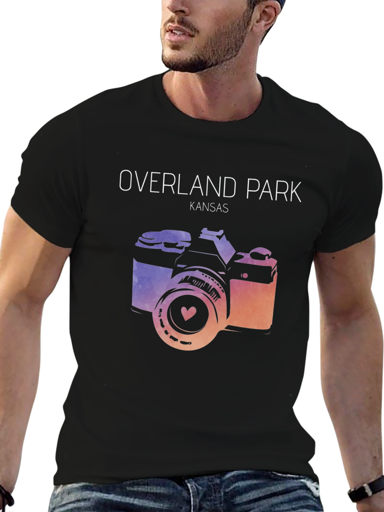 Overland Park Kansas Camera Graphic Tee