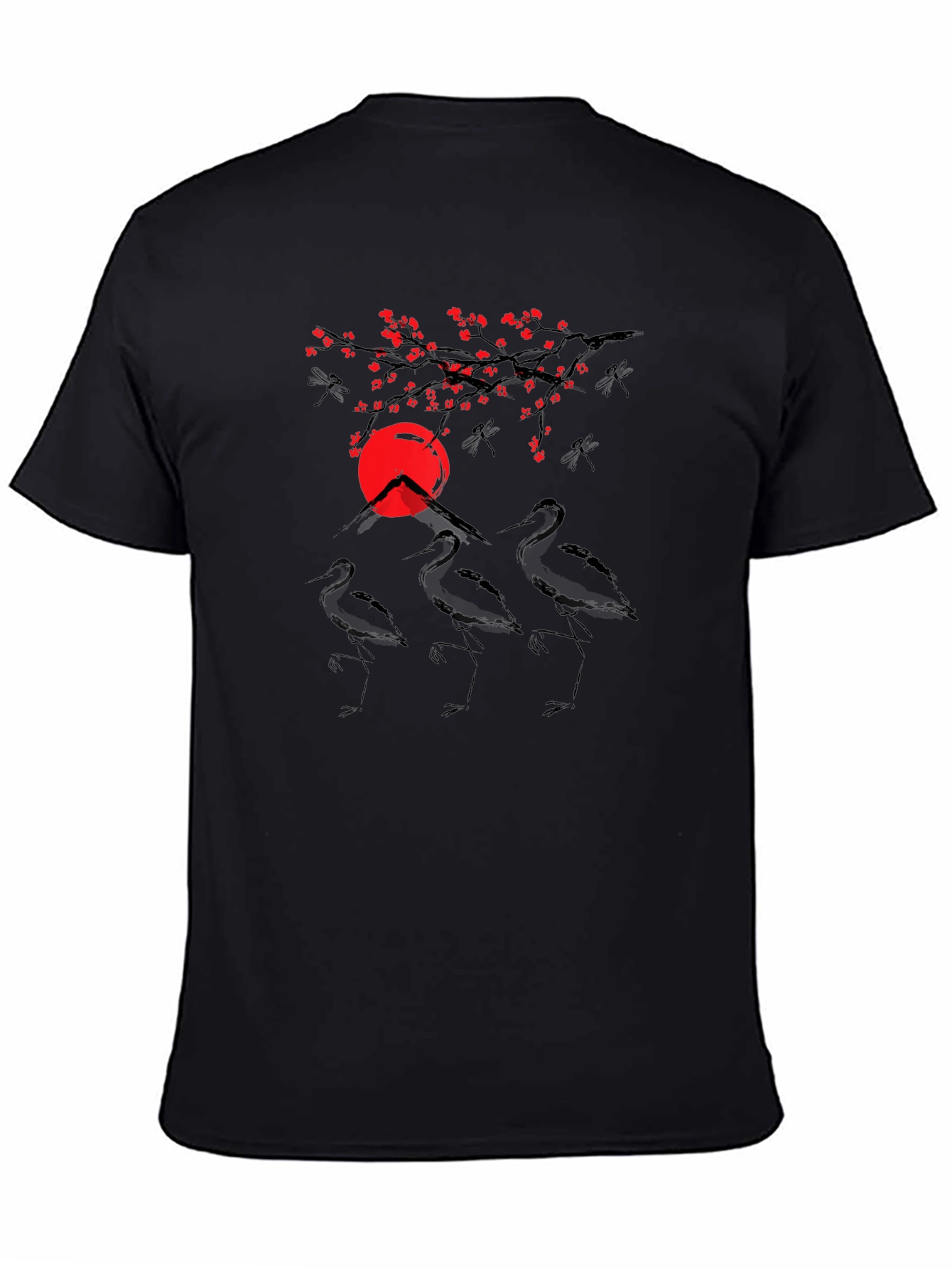 Crane and Sunset Graphic Tee
