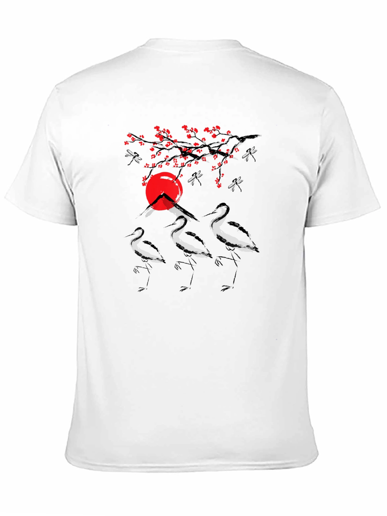 Crane and Sunset Graphic Tee