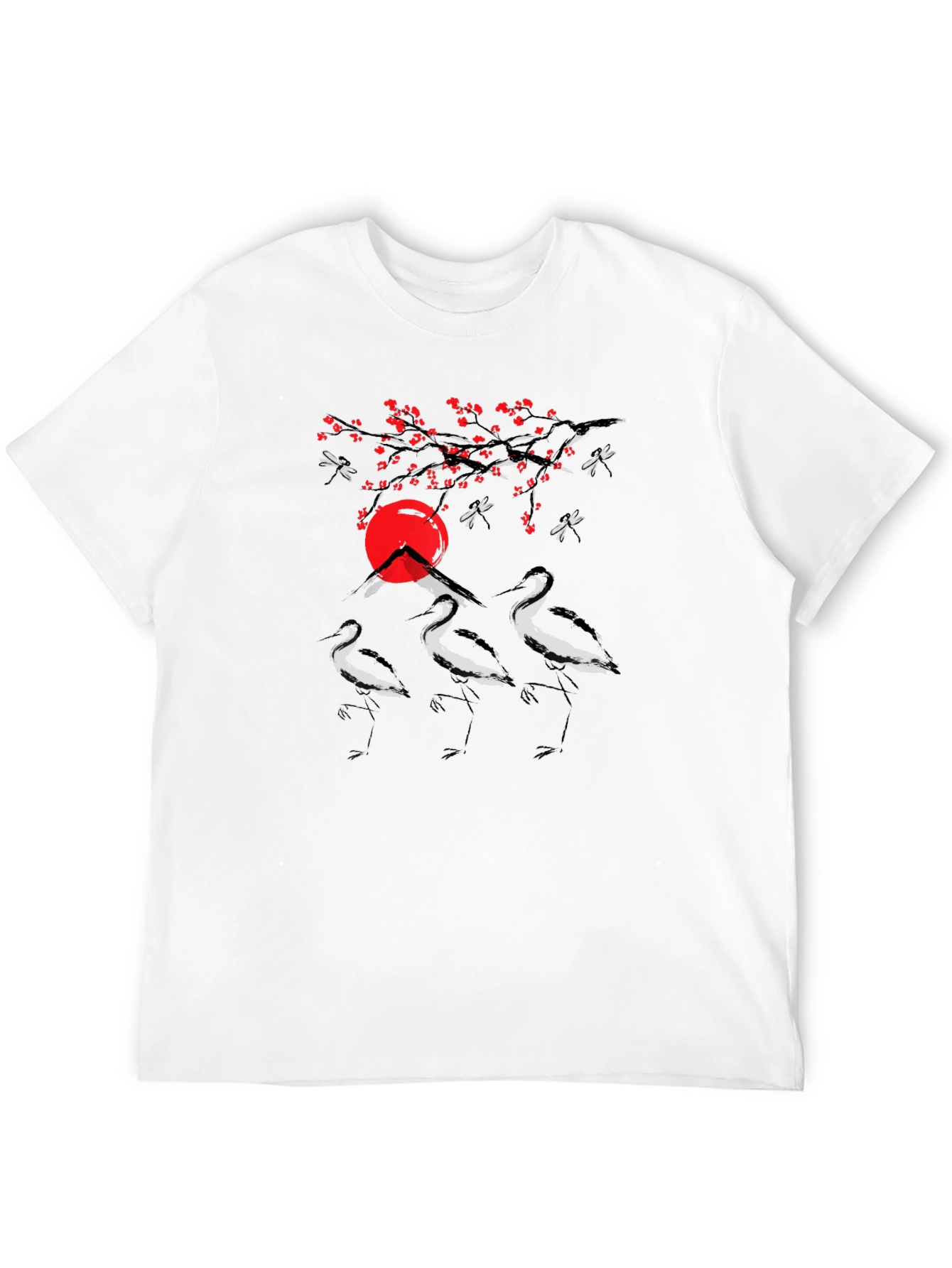 Crane and Sunset Graphic Tee