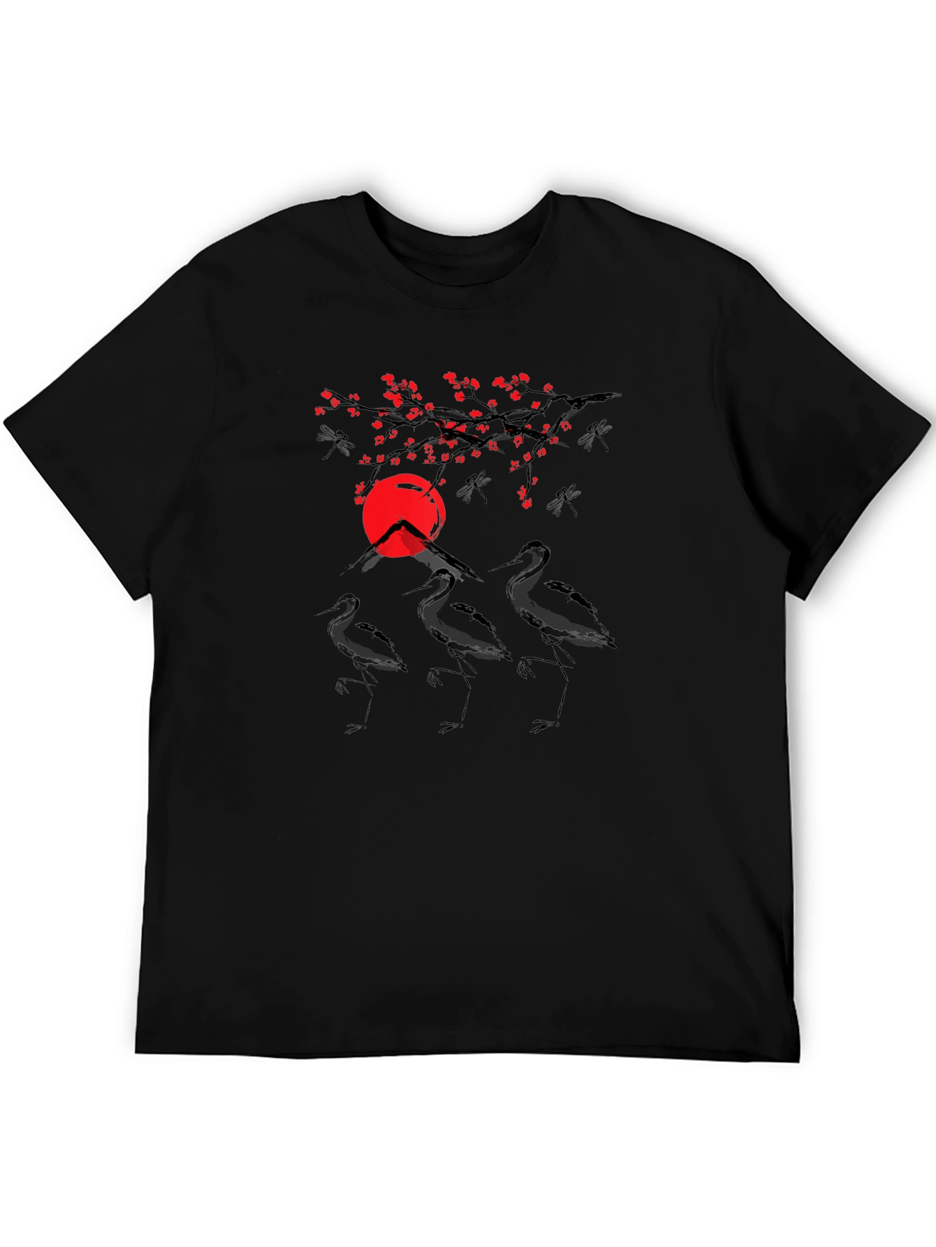 Crane and Sunset Graphic Tee