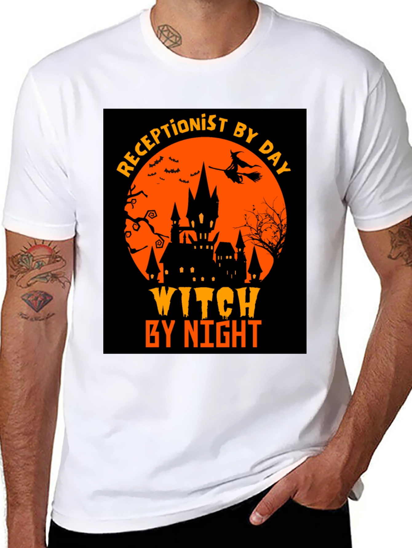 Receptionist By Day Witch By Night T-Shirt