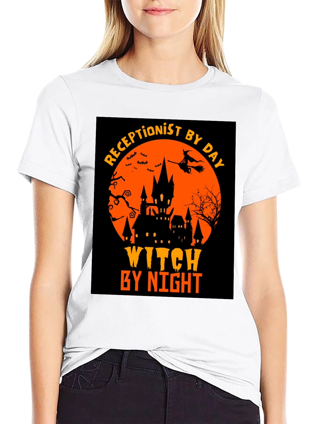 Receptionist By Day Witch By Night T-Shirt