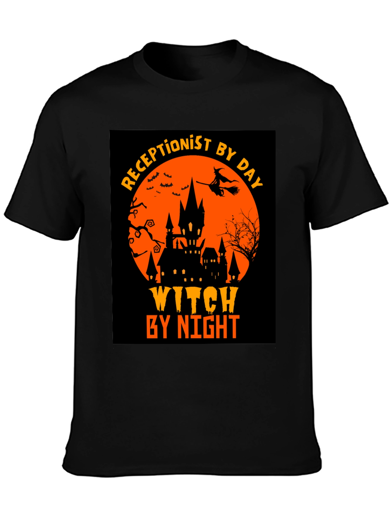 Receptionist By Day Witch By Night T-Shirt