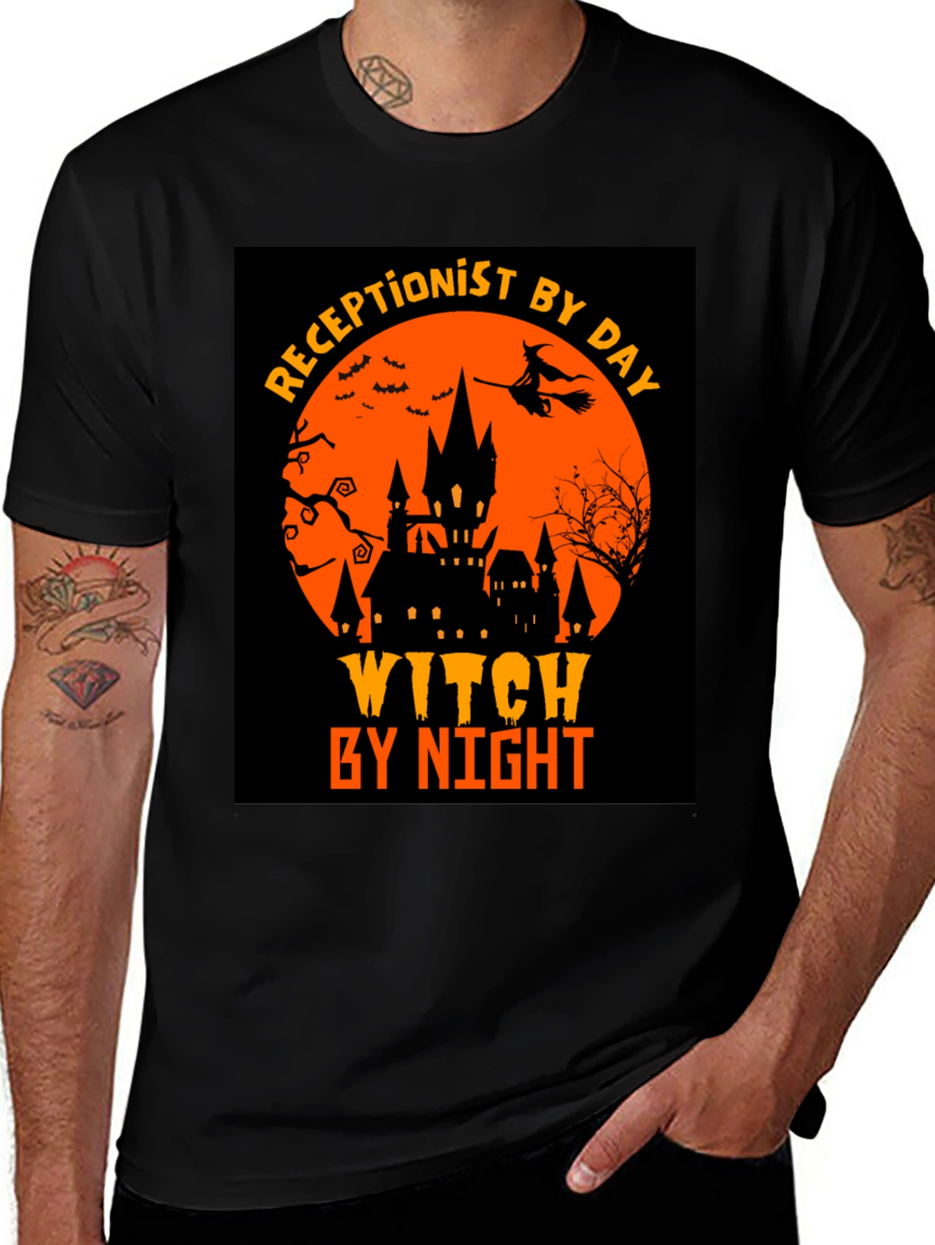 Receptionist By Day Witch By Night T-Shirt