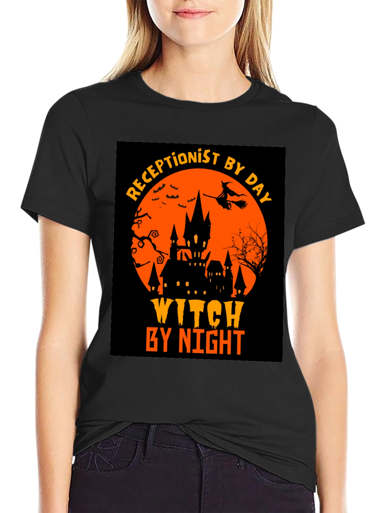 Receptionist By Day Witch By Night T-Shirt
