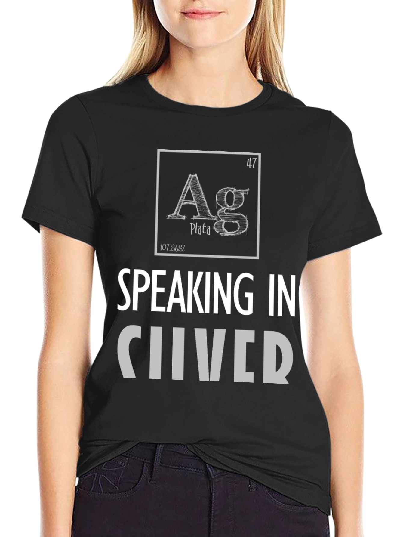 Speaking in Silver T-Shirt - Periodic Table Element Tee