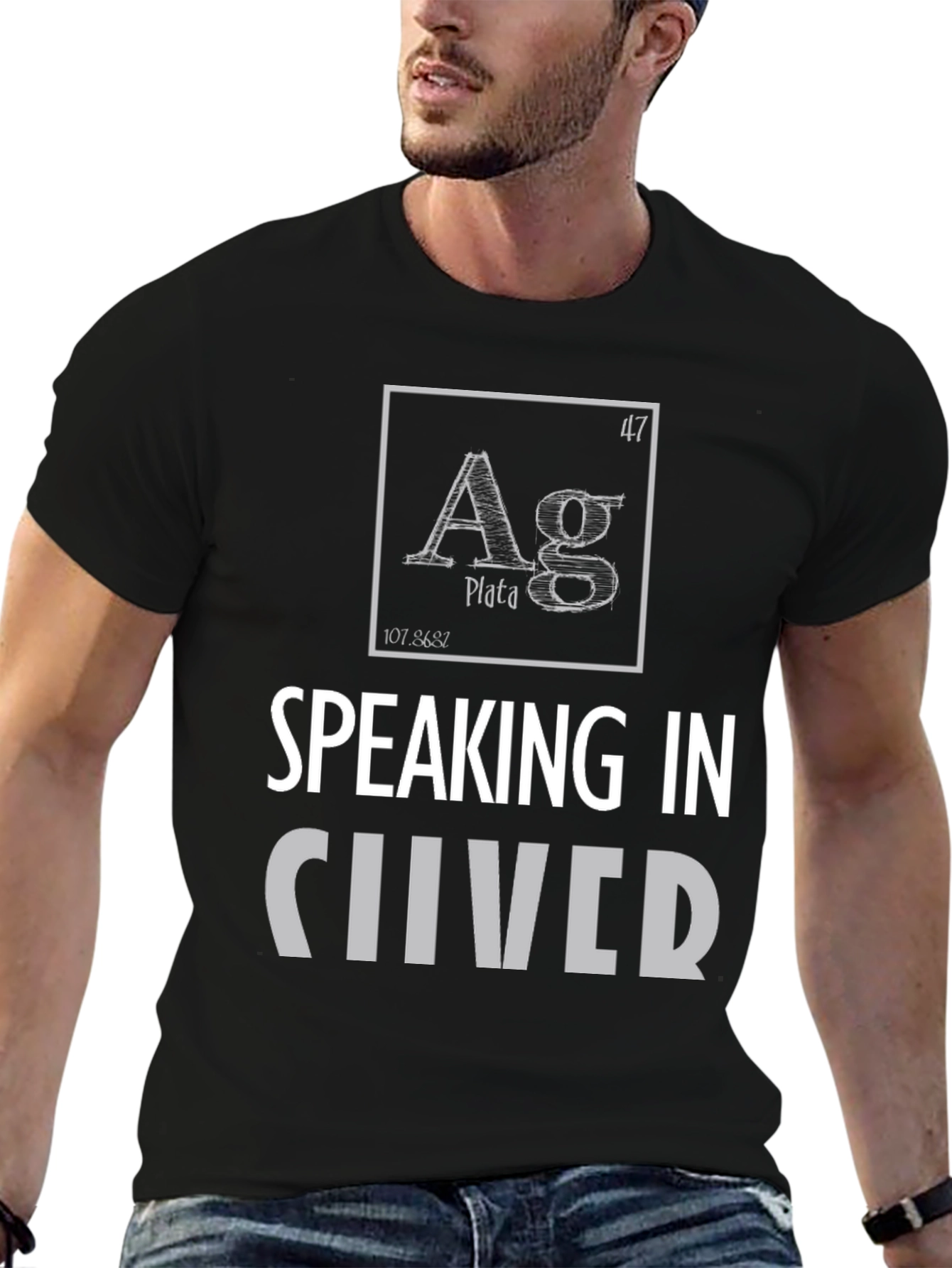 Speaking in Silver T-Shirt - Periodic Table Element Tee