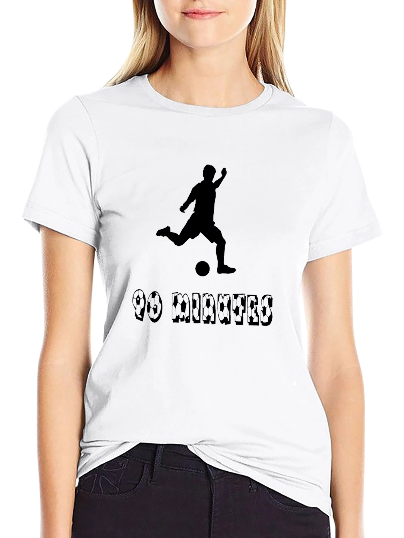 90 Minutes Soccer Black T-Shirt