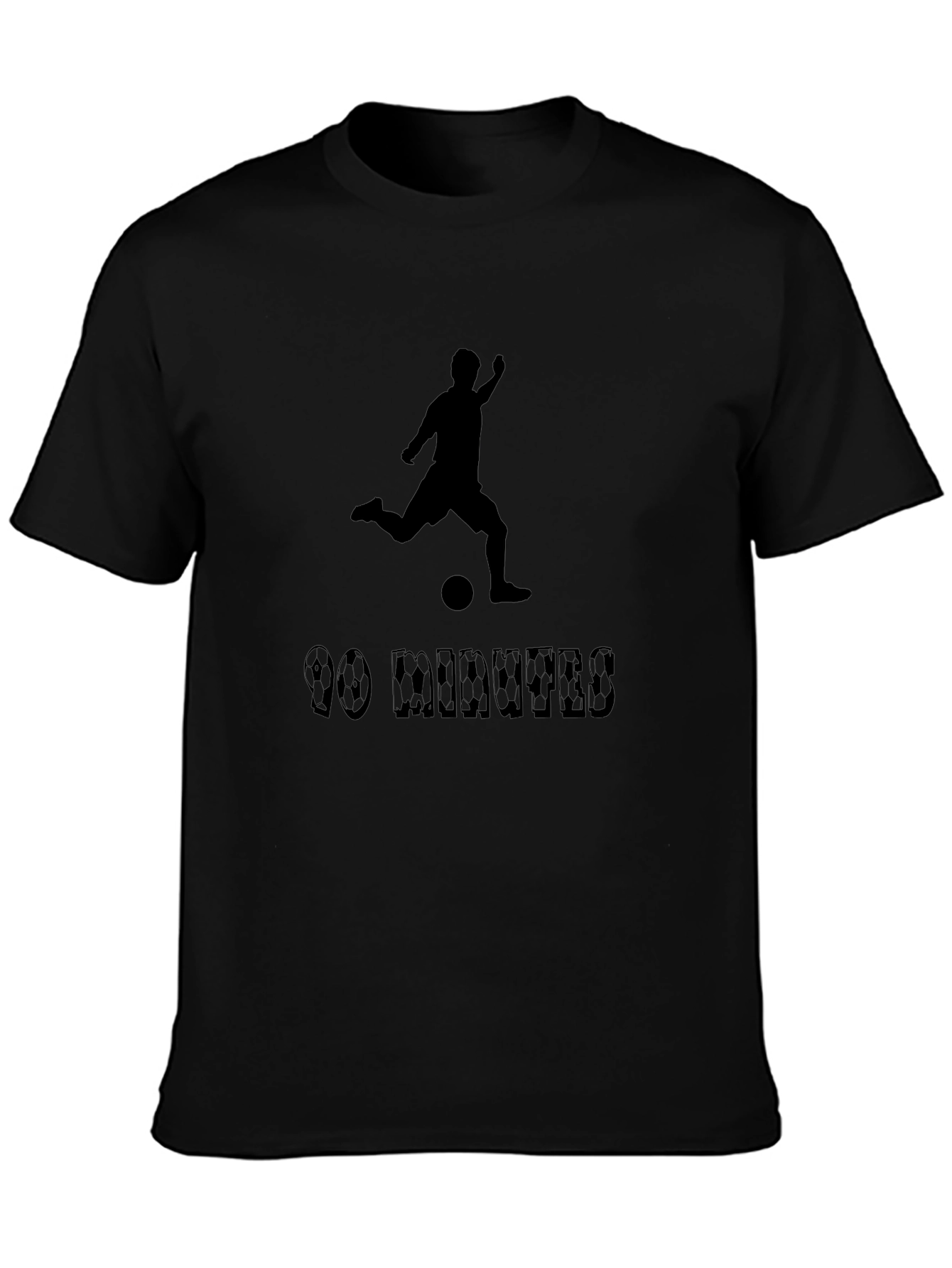 90 Minutes Soccer Black T-Shirt