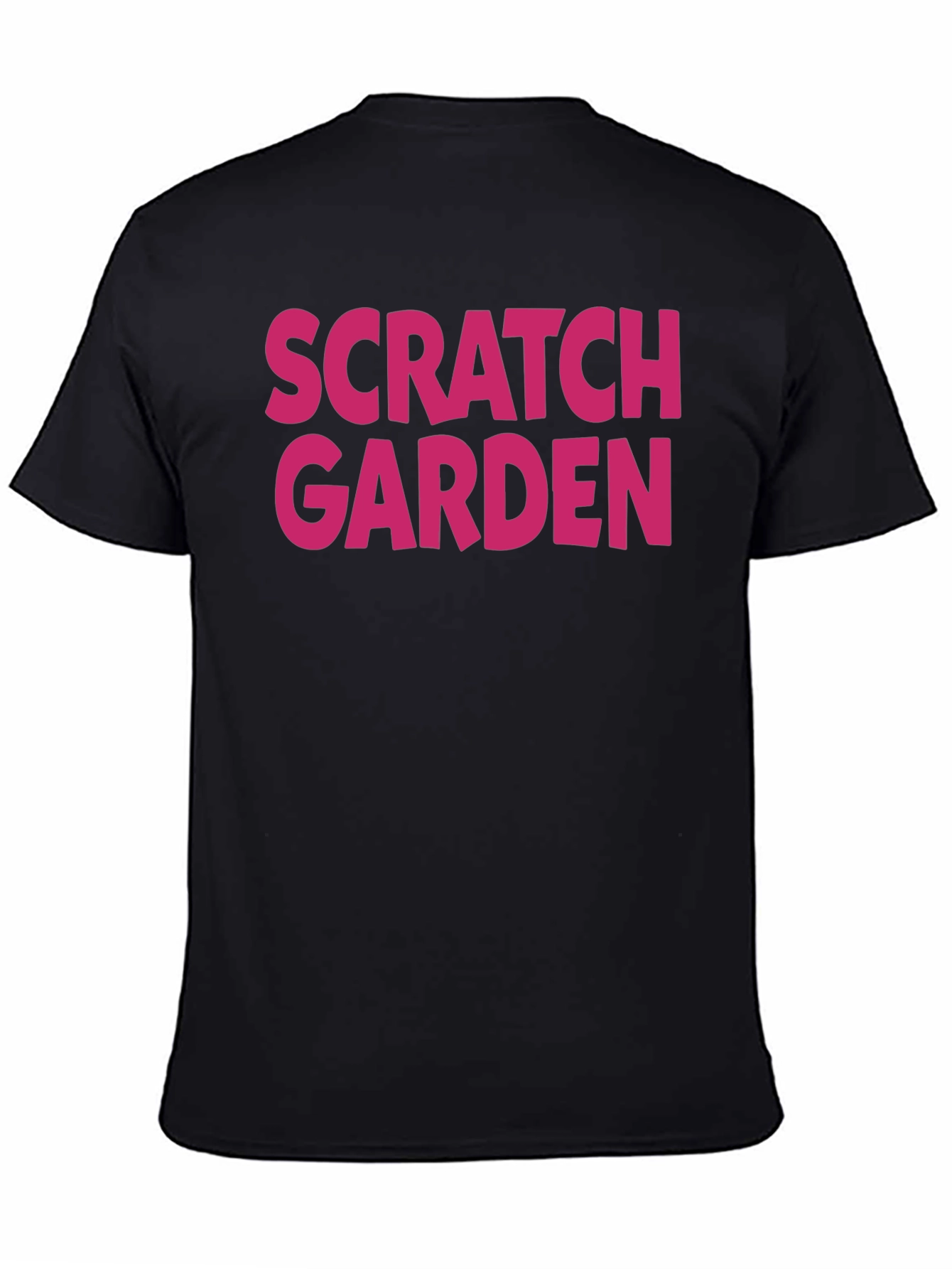 Scratch Garden Graphic Tee - Black Cotton Casual Shirt