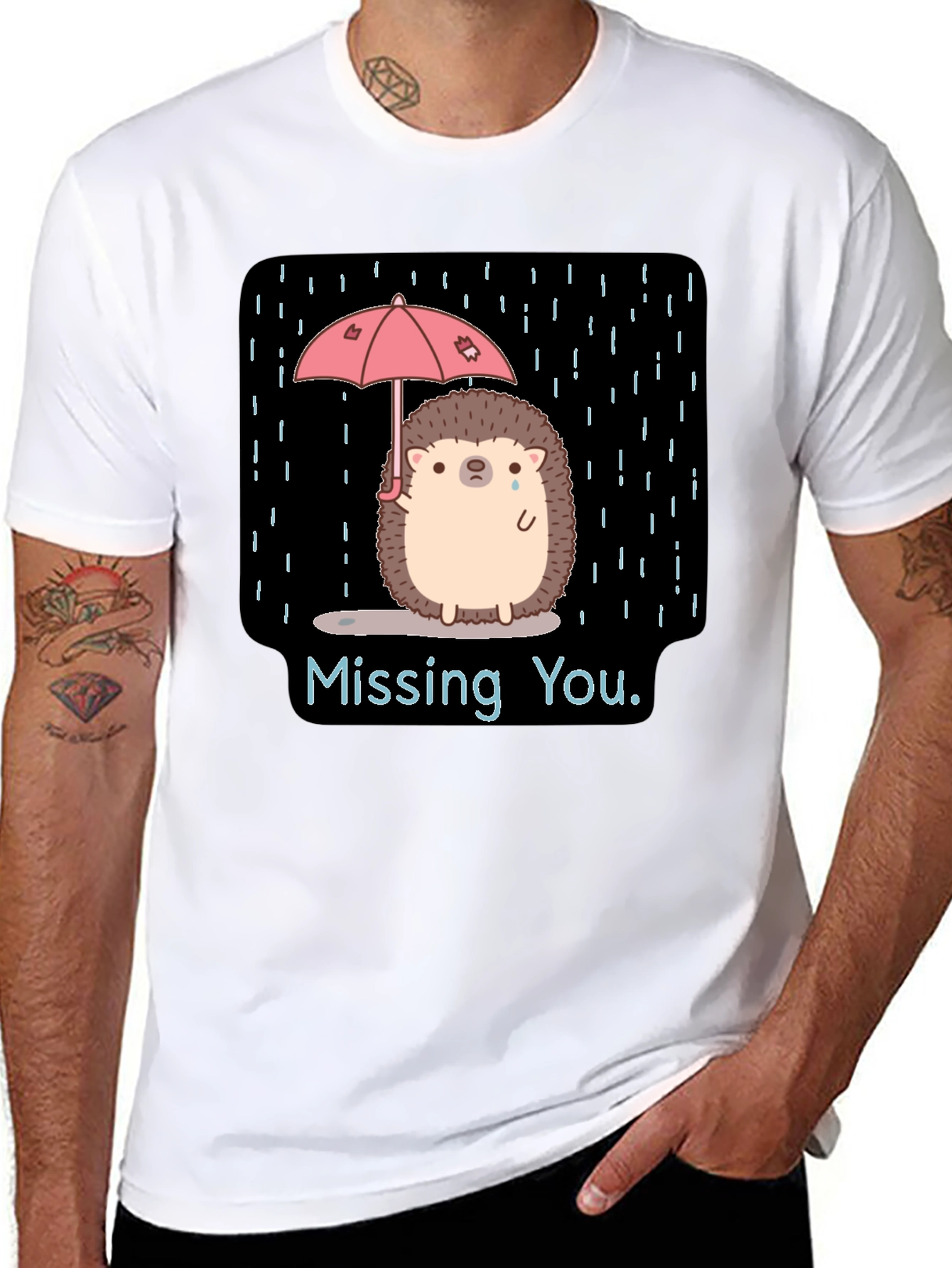 Missing You Hedgehog Tee