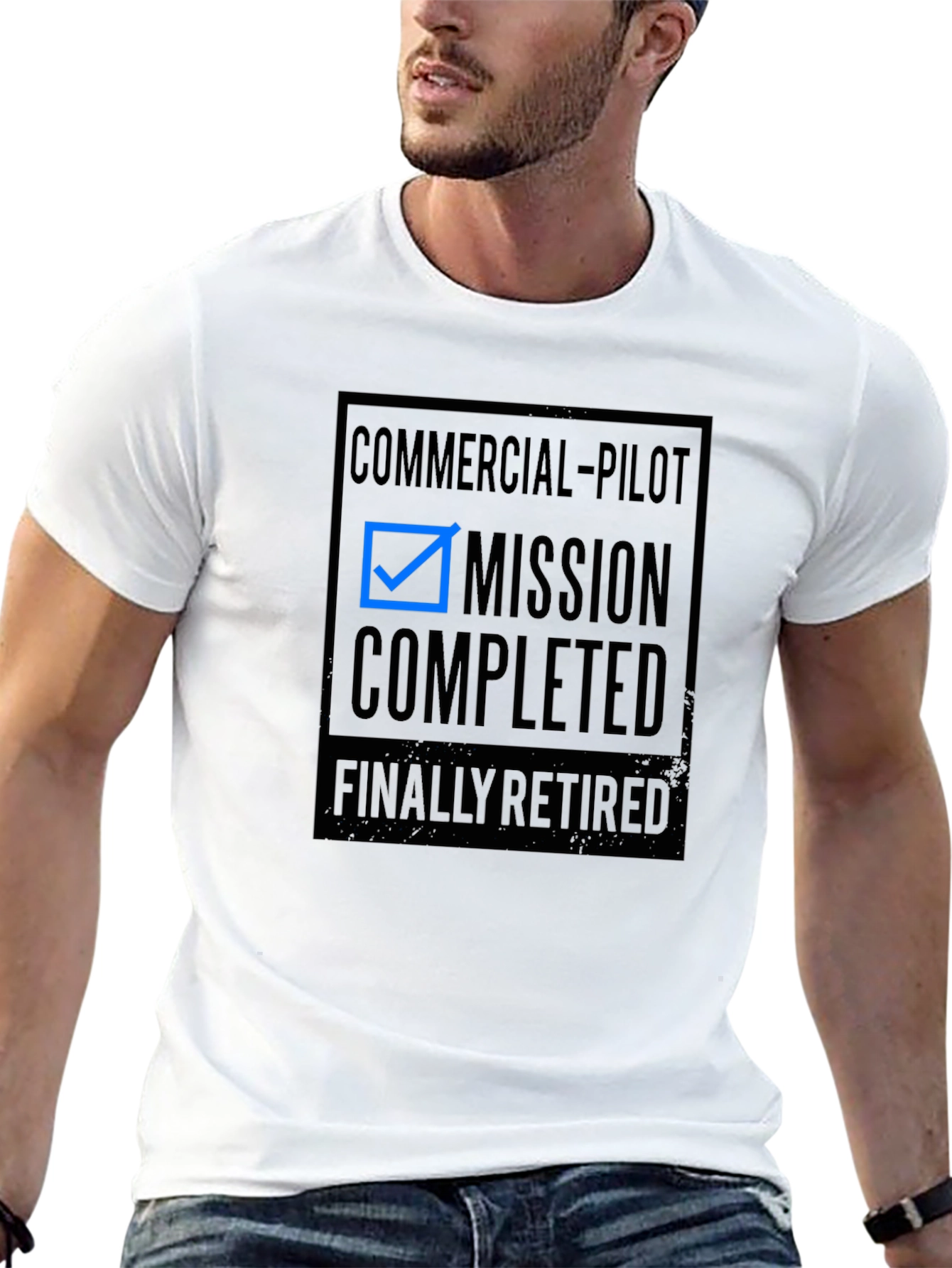 Commercial Pilot Mission Completed Retired T-Shirt