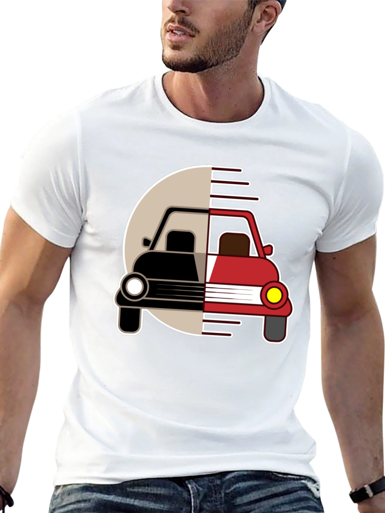 Retro Car Graphic Tee - Stylish Unisex T-Shirt