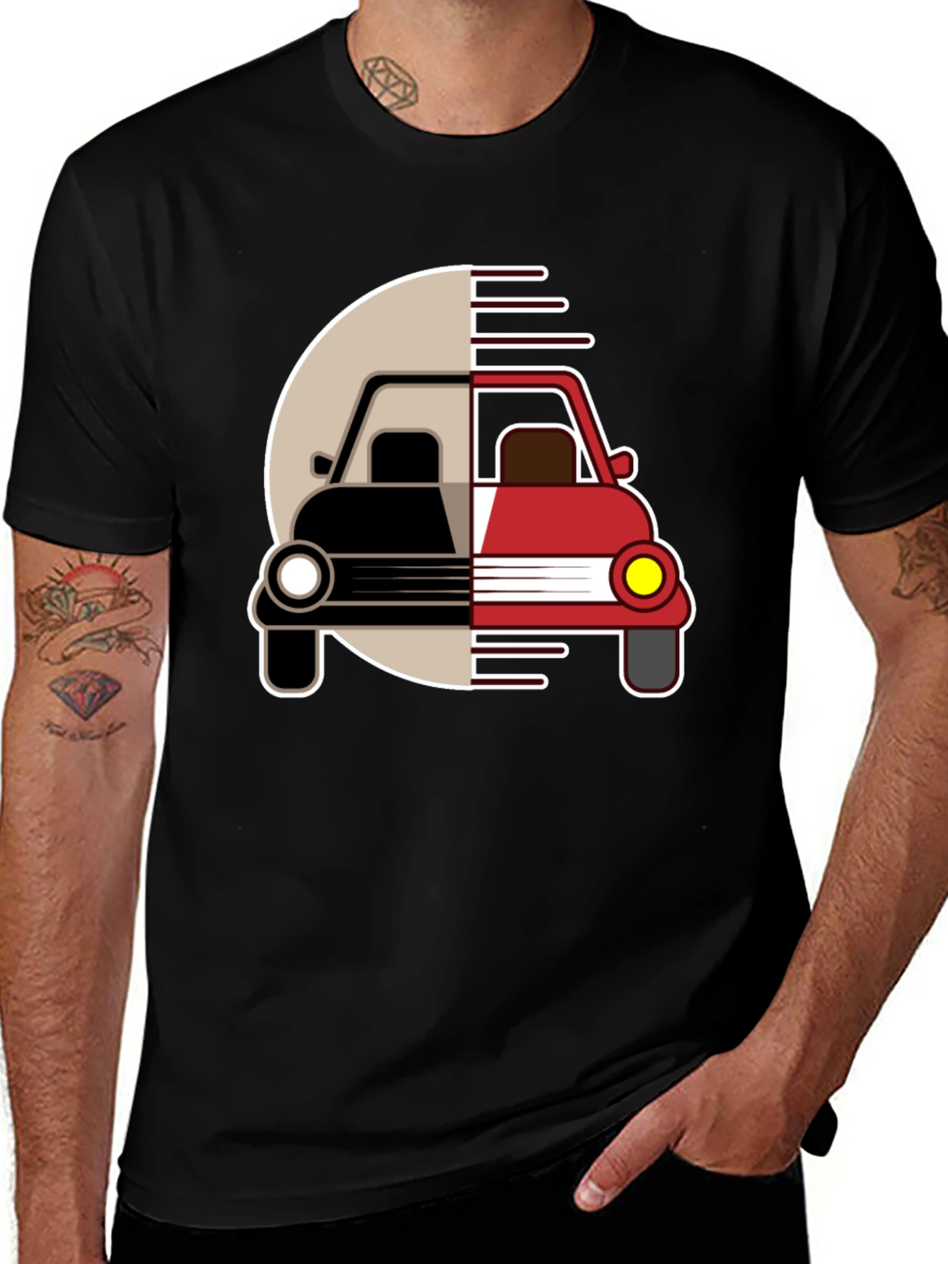 Retro Car Graphic Tee - Stylish Unisex T-Shirt