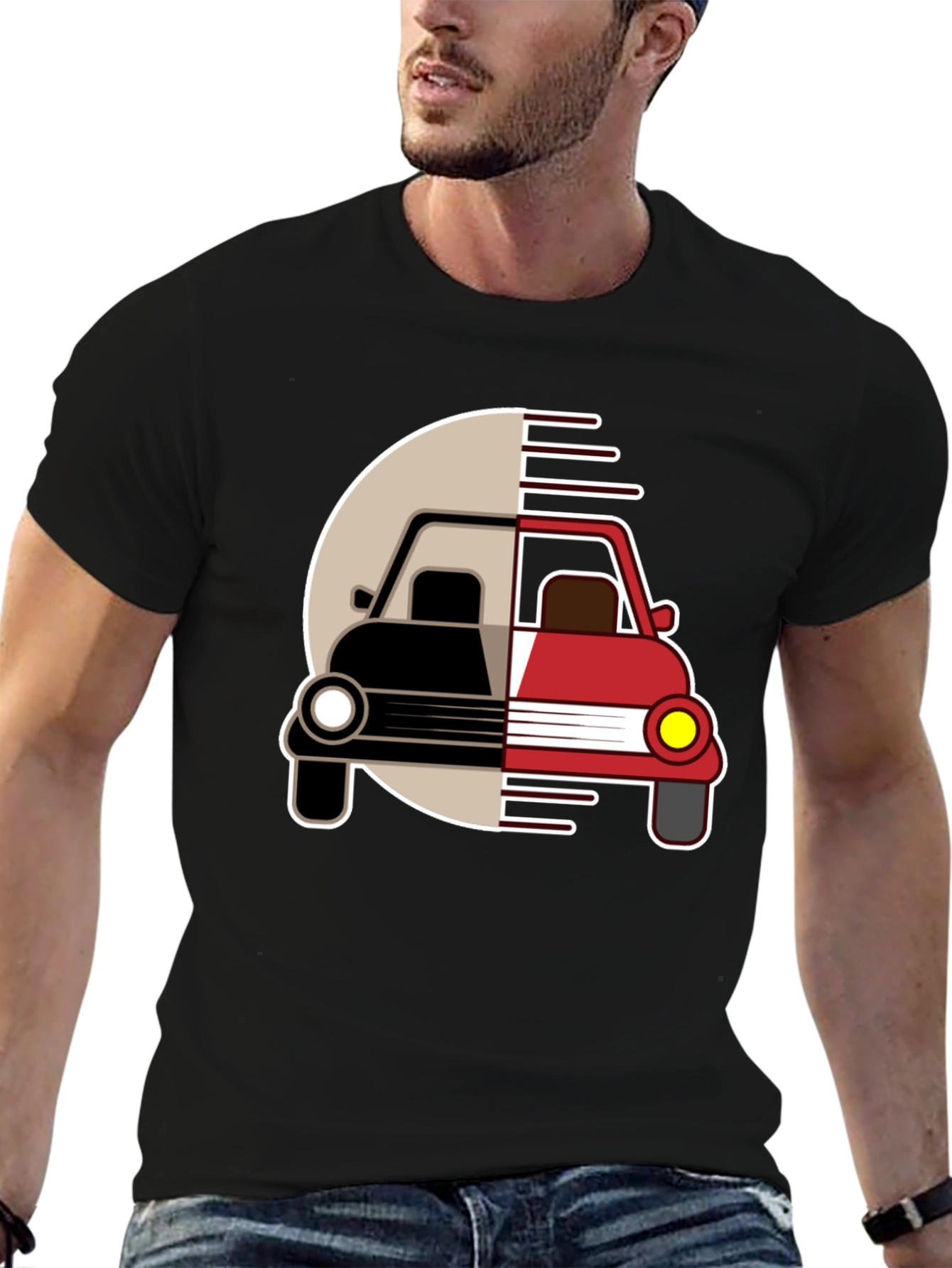 Retro Car Graphic Tee - Stylish Unisex T-Shirt