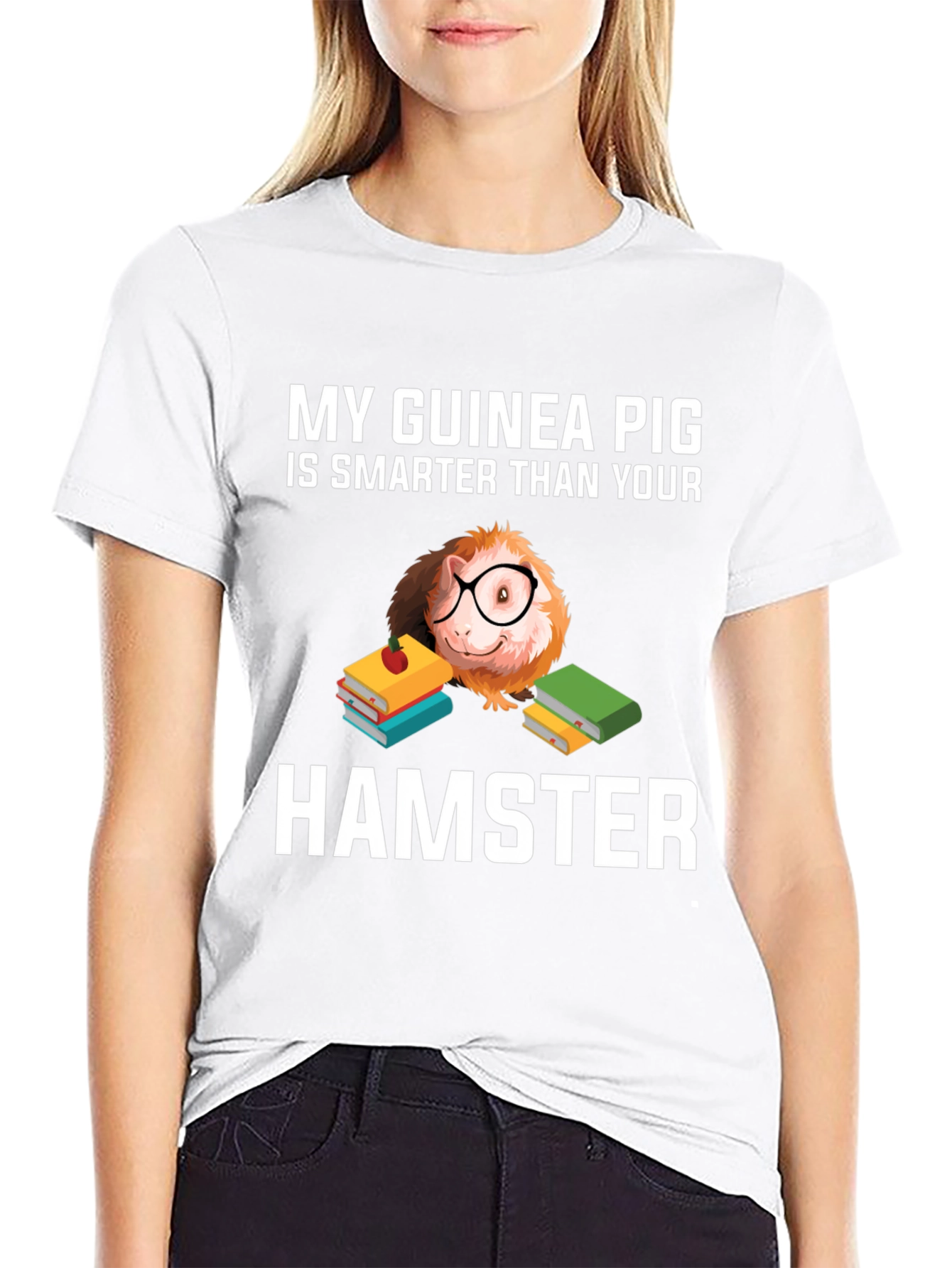 Funny Guinea Pig Smarter Than Hamster T-Shirt