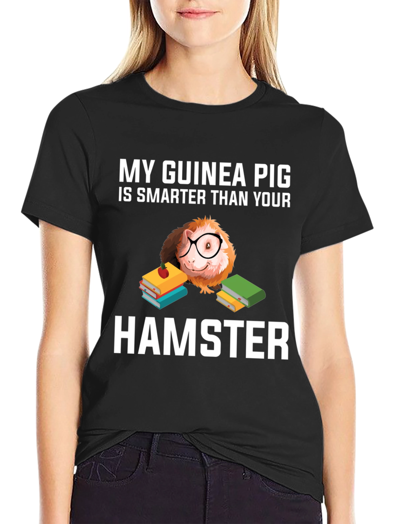 Funny Guinea Pig Smarter Than Hamster T-Shirt