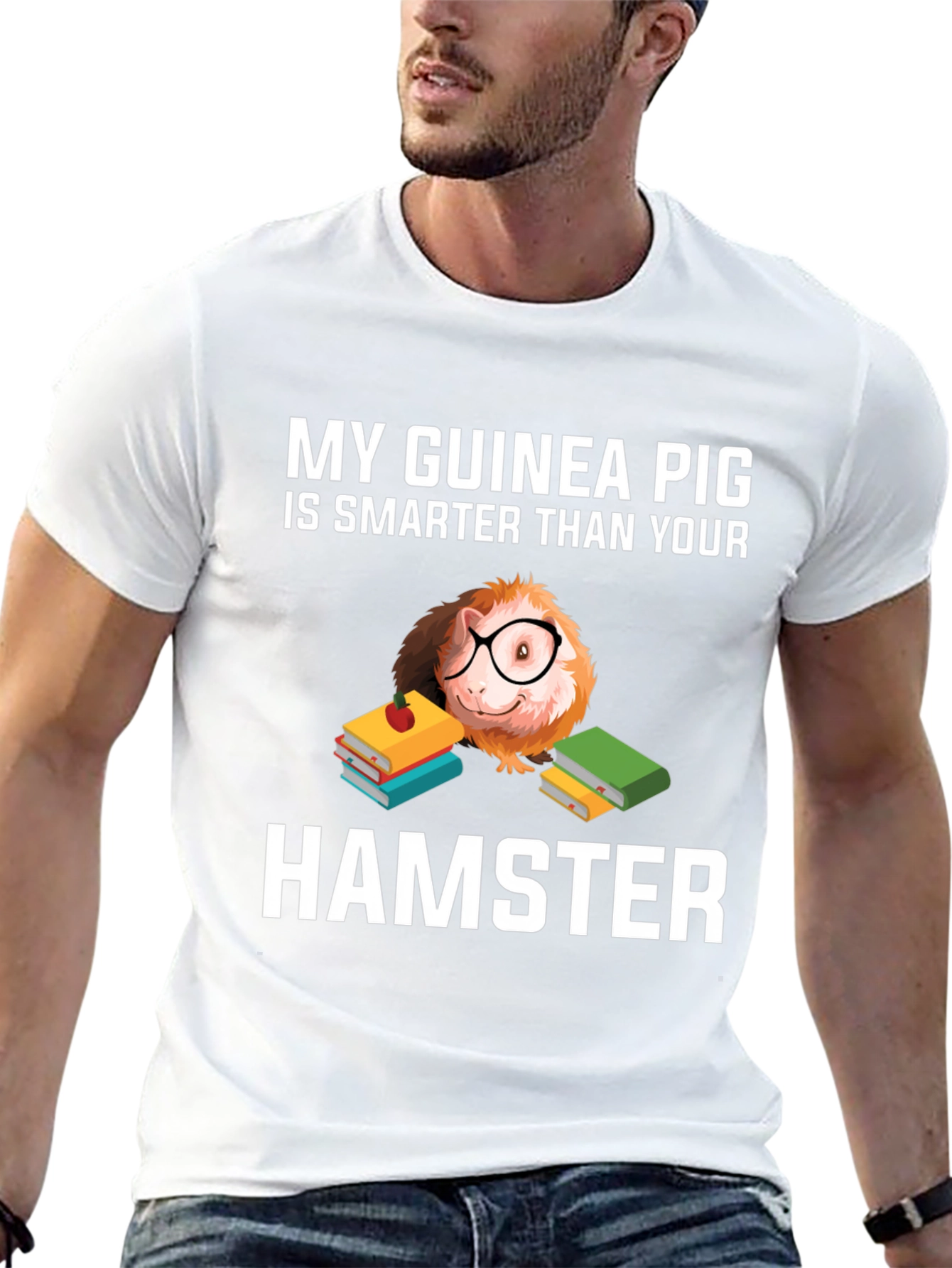 Funny Guinea Pig Smarter Than Hamster T-Shirt