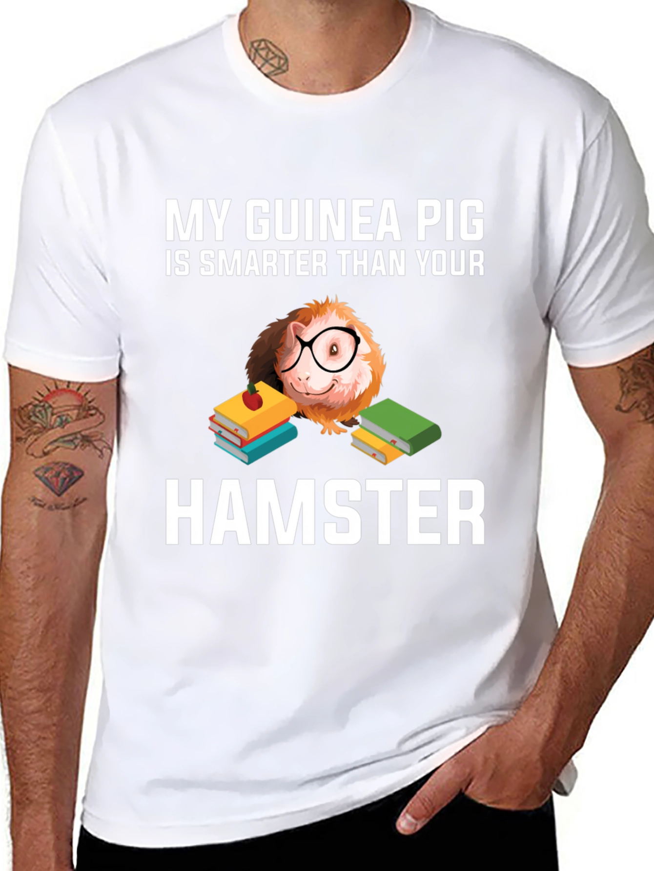 Funny Guinea Pig Smarter Than Hamster T-Shirt