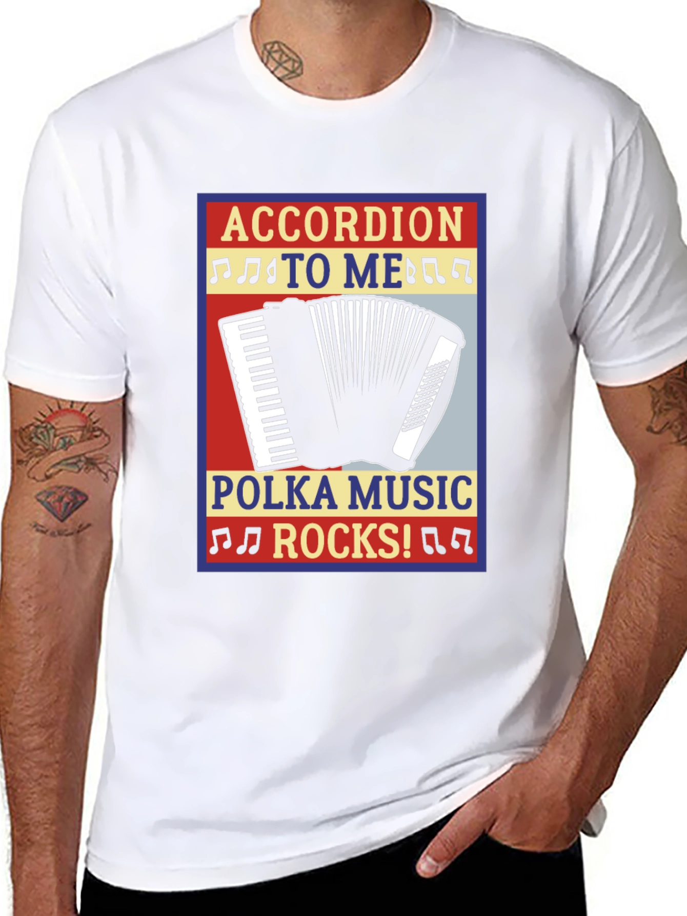 Accordion Polka Music Rocks T-Shirt