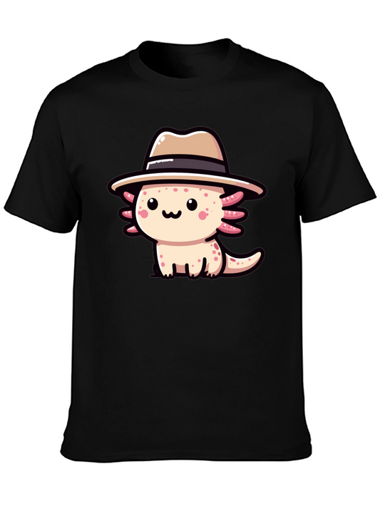 Axolotl Gangster T-Shirt - Cute Cartoon Tee