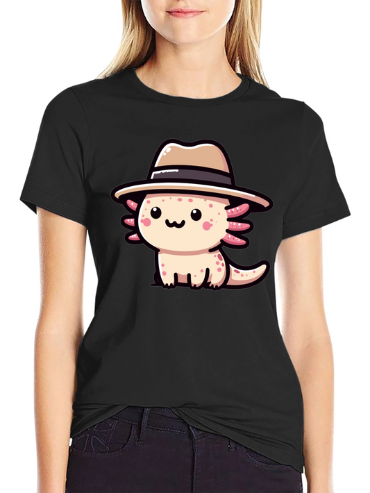 Axolotl Gangster T-Shirt - Cute Cartoon Tee