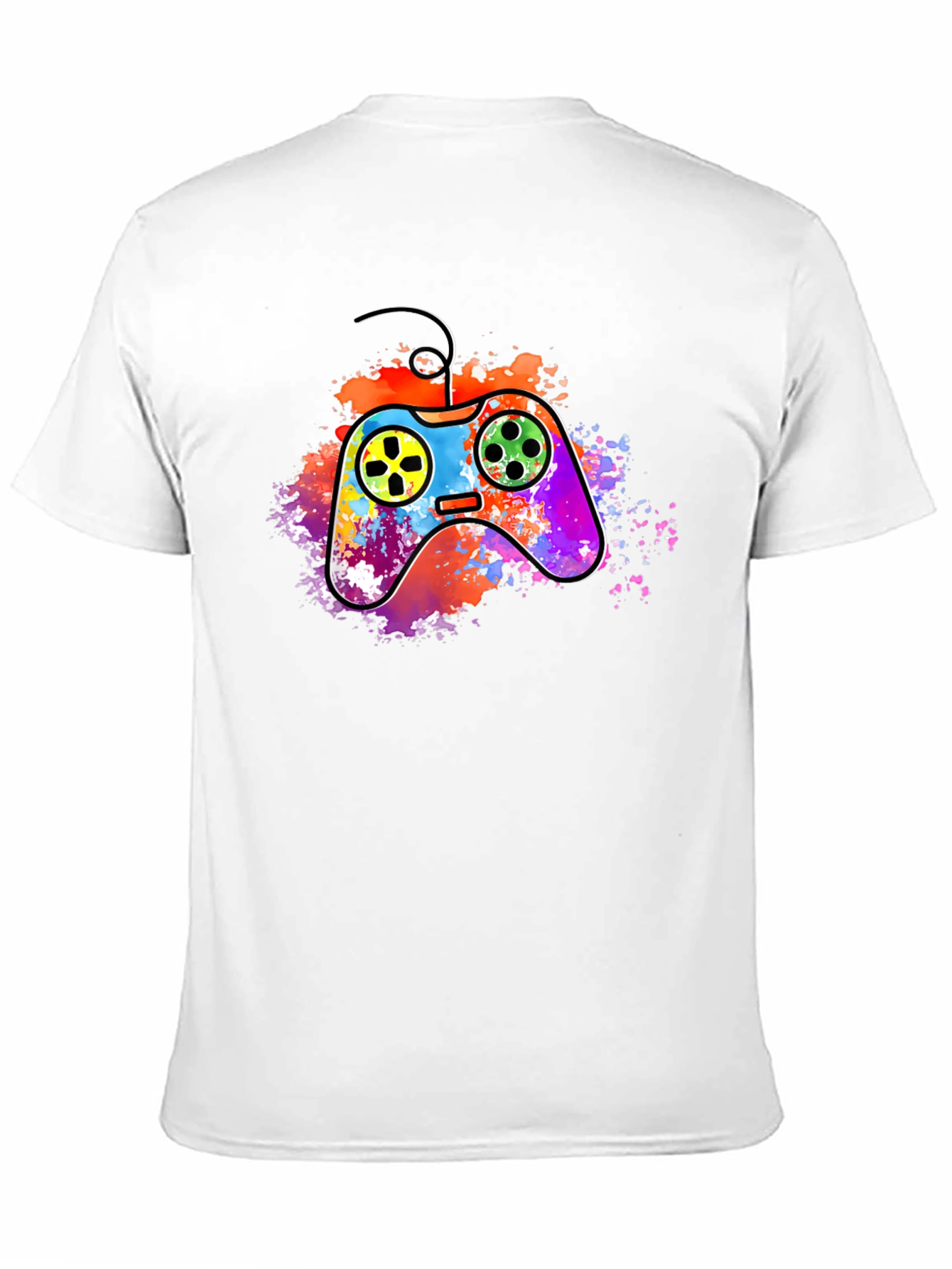 Vibrant Gaming Controller Graphic T-Shirt