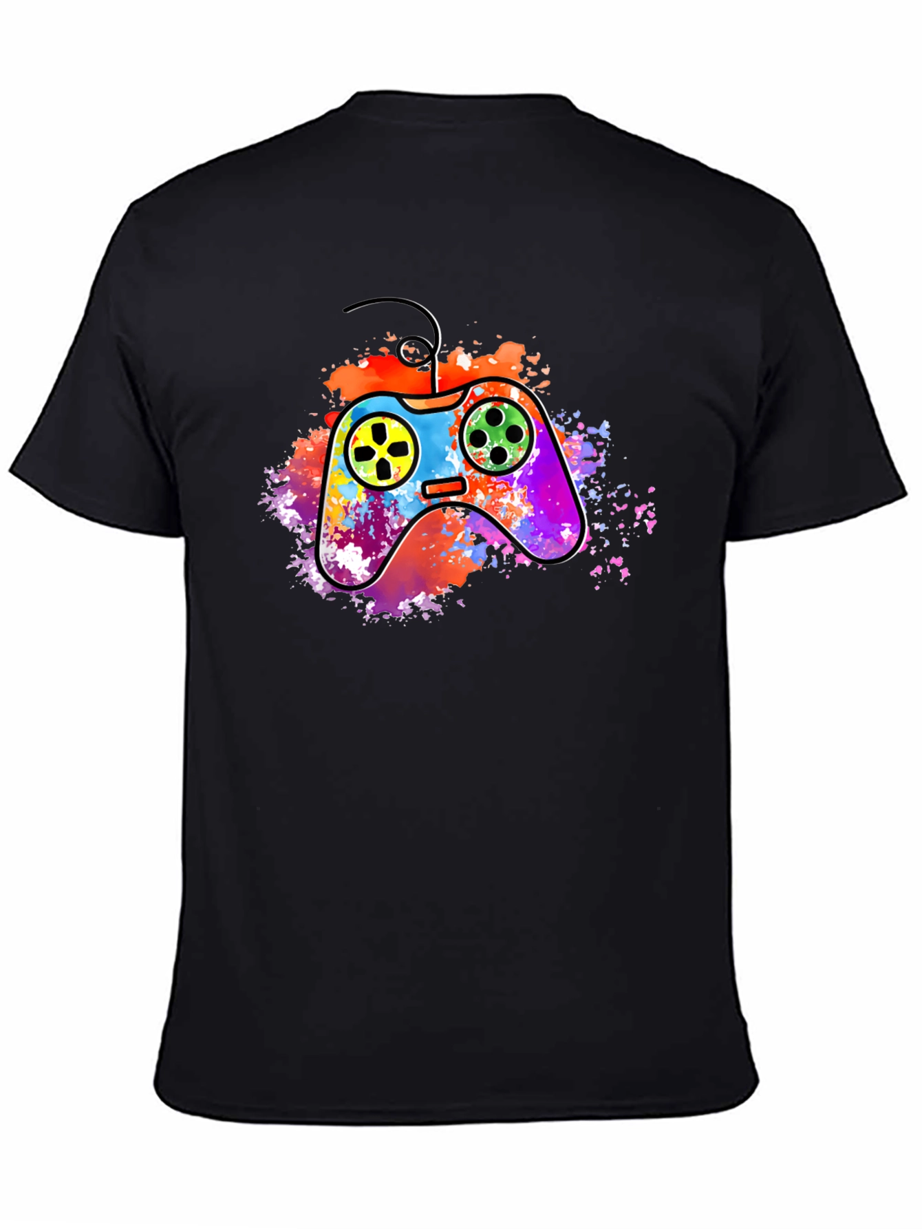 Vibrant Gaming Controller Graphic T-Shirt