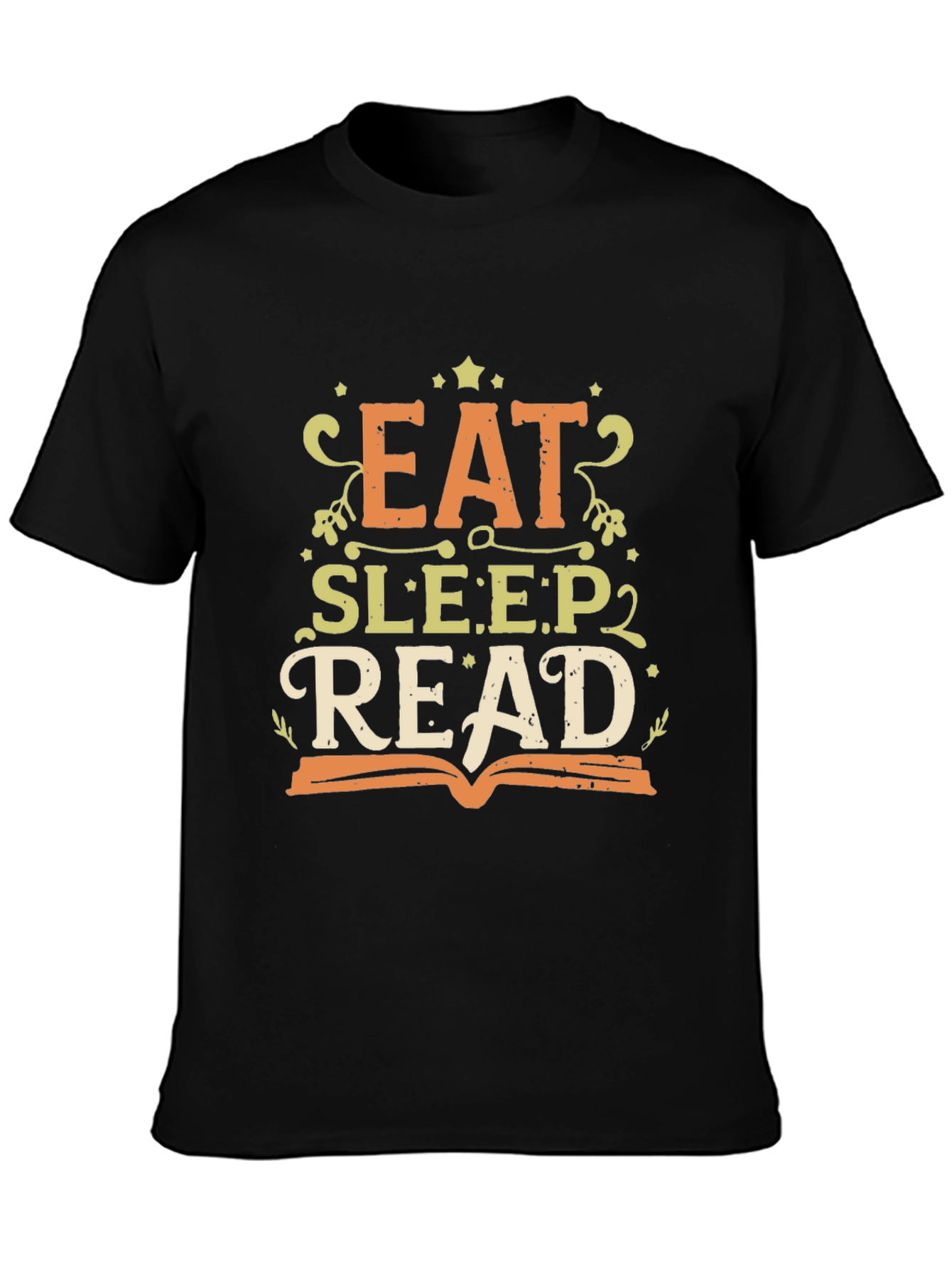 Eat Sleep Read Black T-Shirt