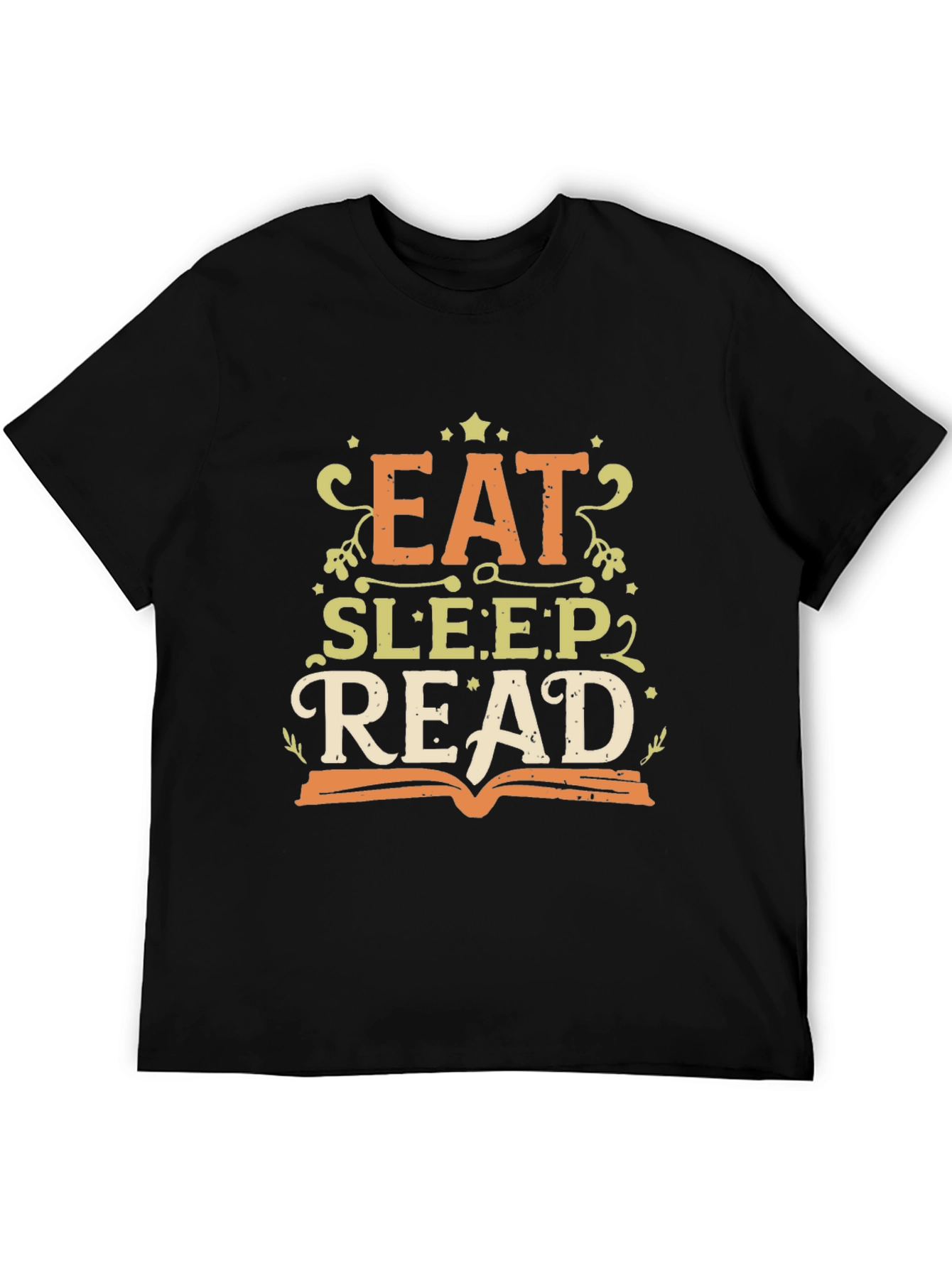 Eat Sleep Read Black T-Shirt