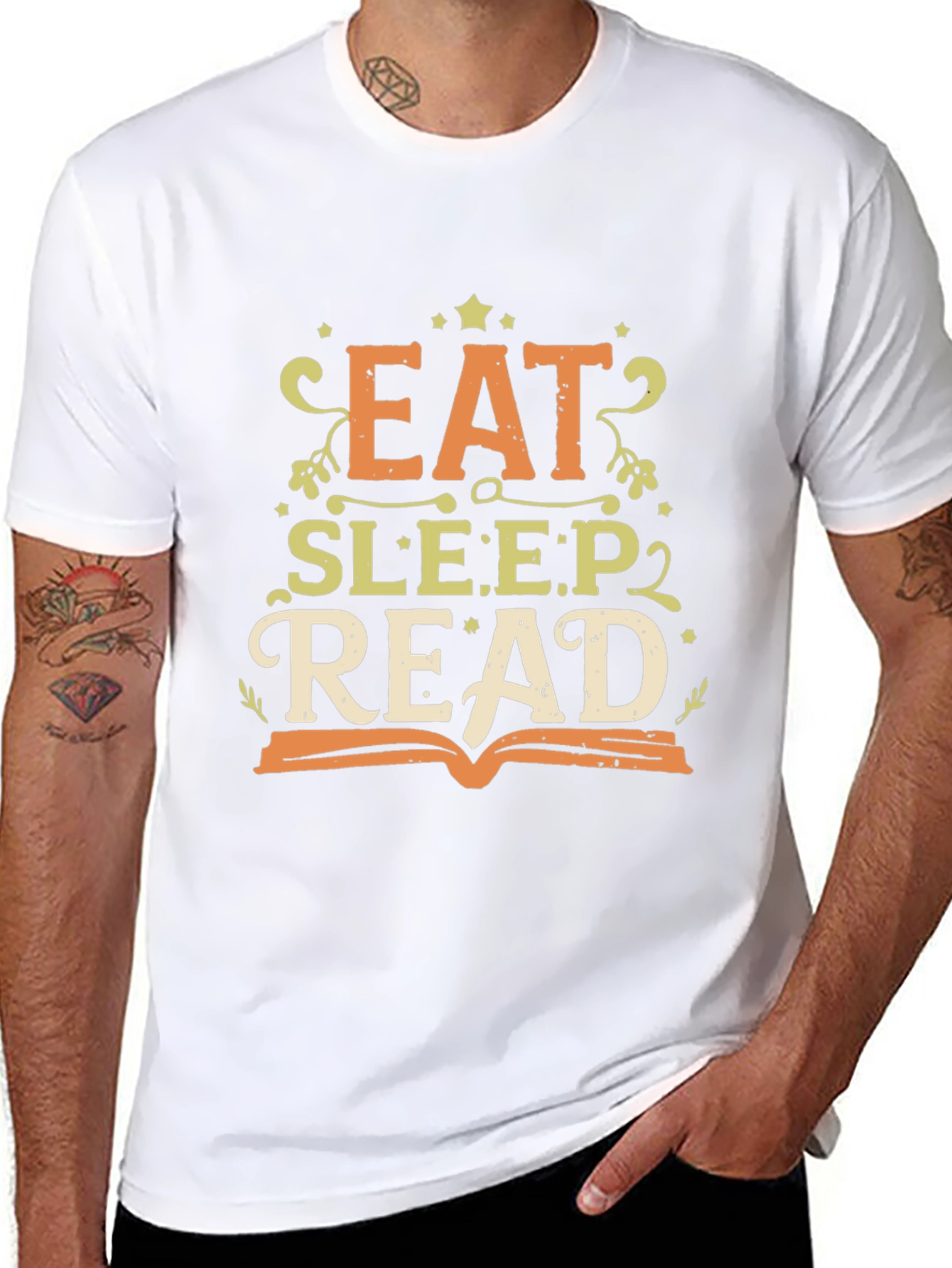 Eat Sleep Read Black T-Shirt