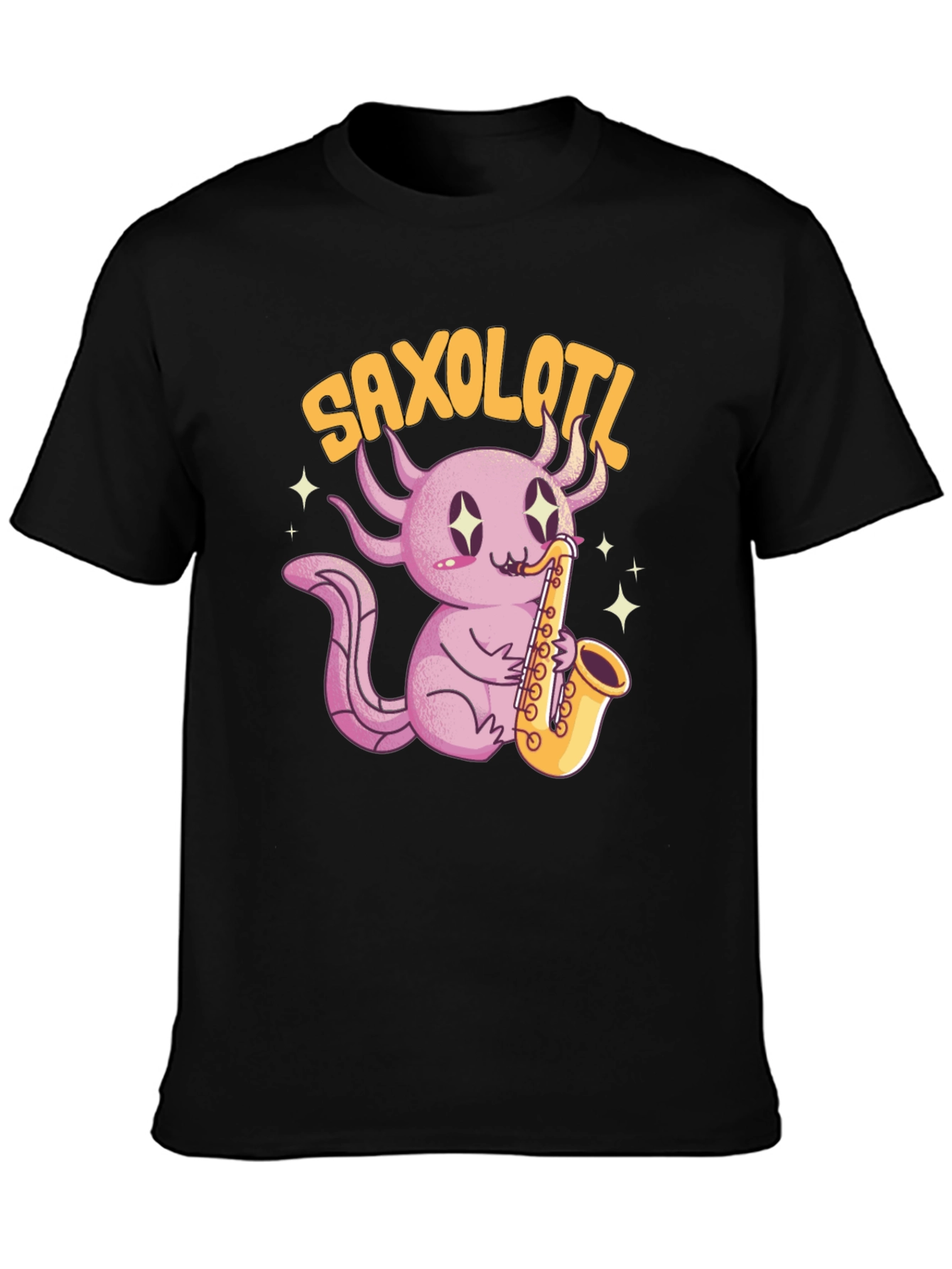 Saxolotl T-Shirt - Musical Axolotl