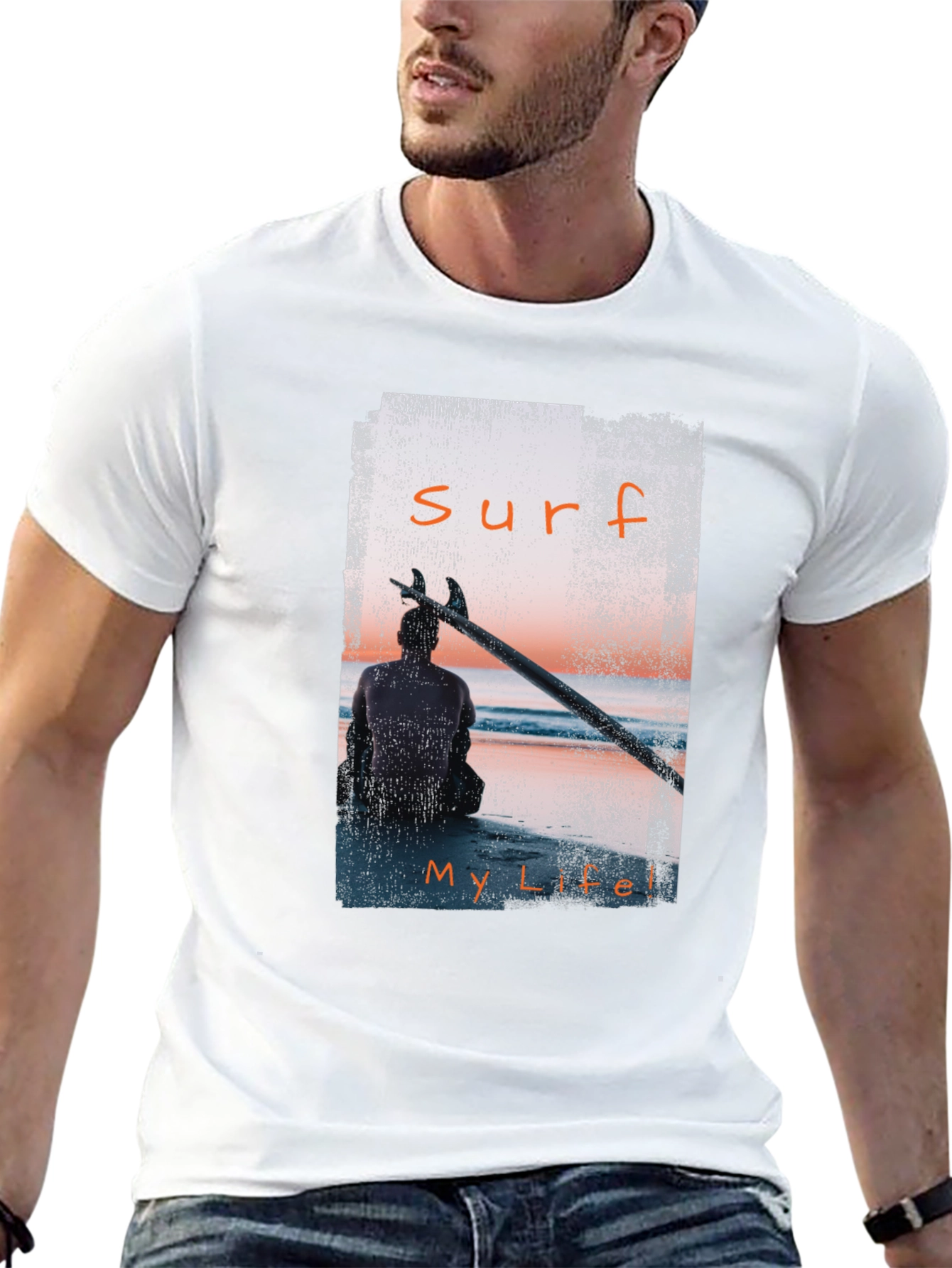 Surf My Life Black T-Shirt
