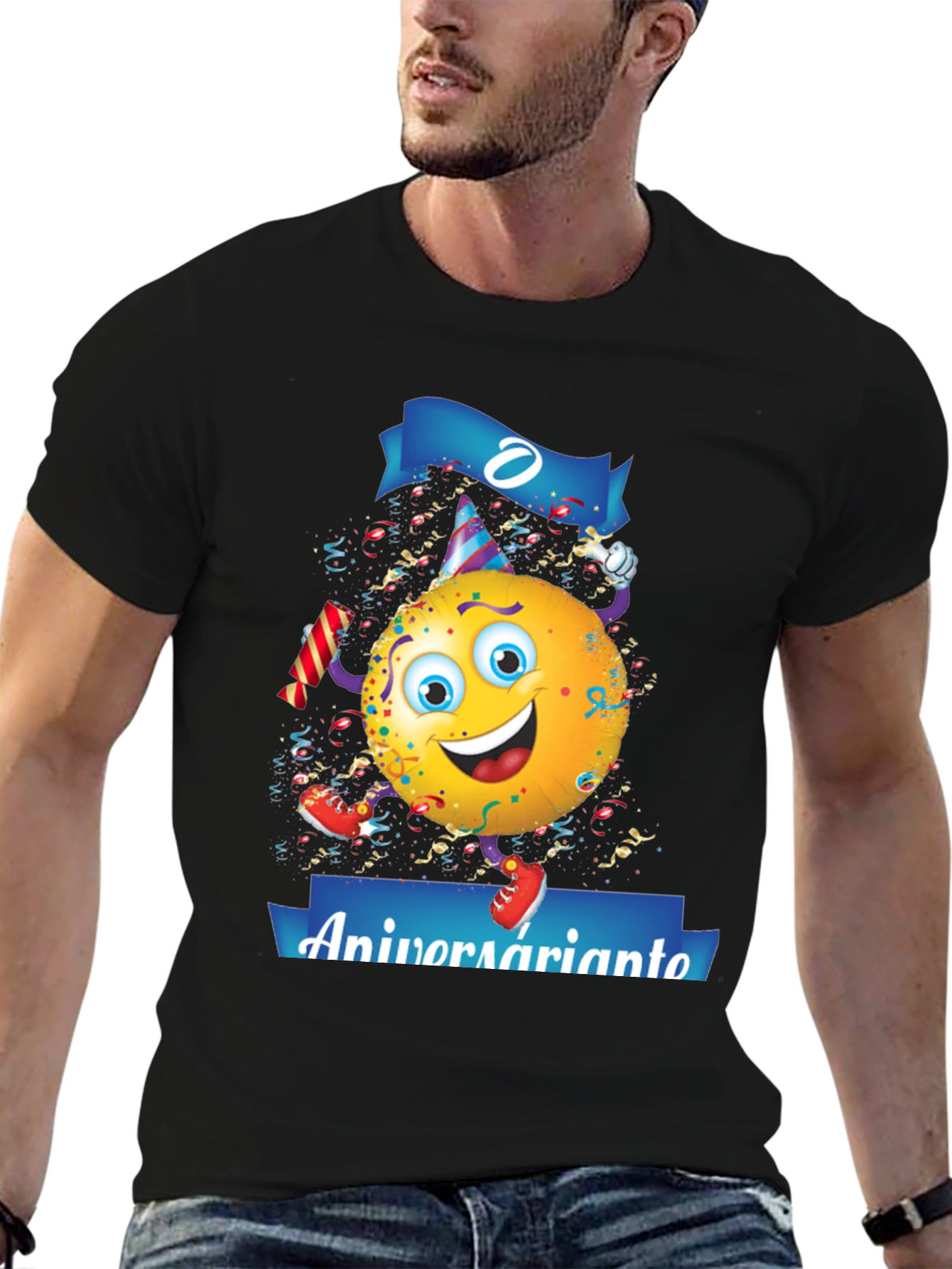 Funny Birthday Emoji T-Shirt - Aniversariante