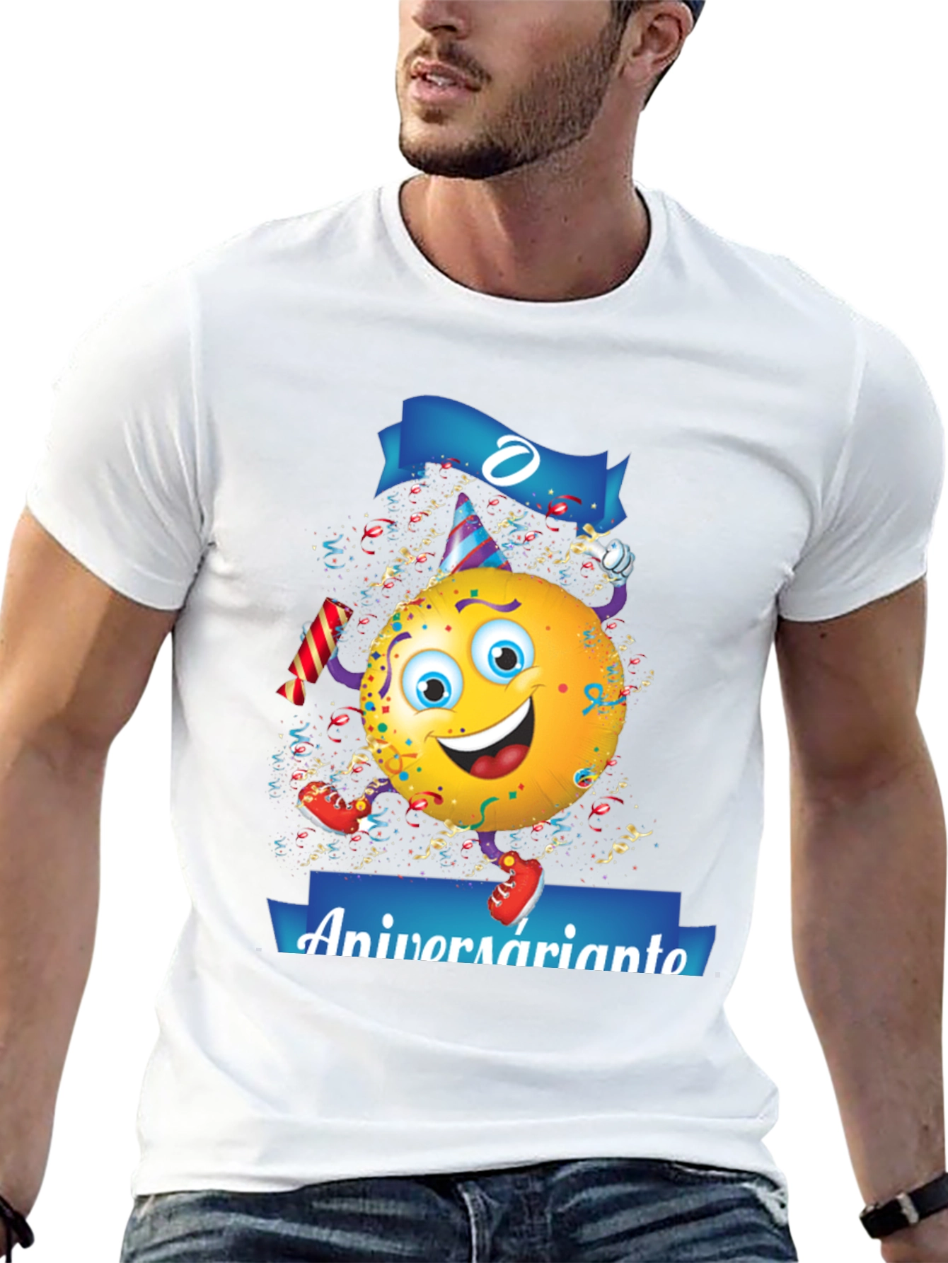 Funny Birthday Emoji T-Shirt - Aniversariante