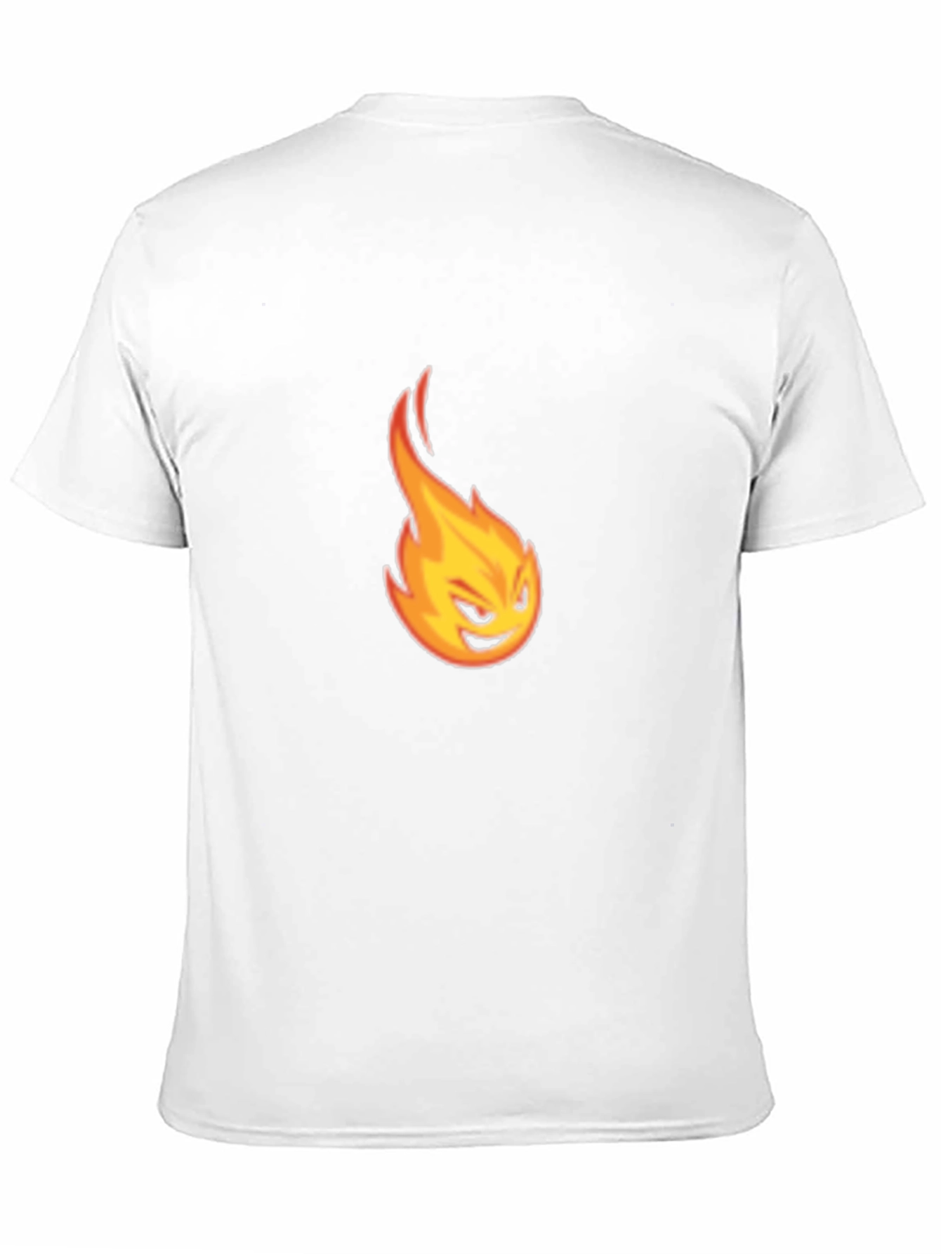 Fiery Emote Graphic Tee - Black Cotton T-Shirt