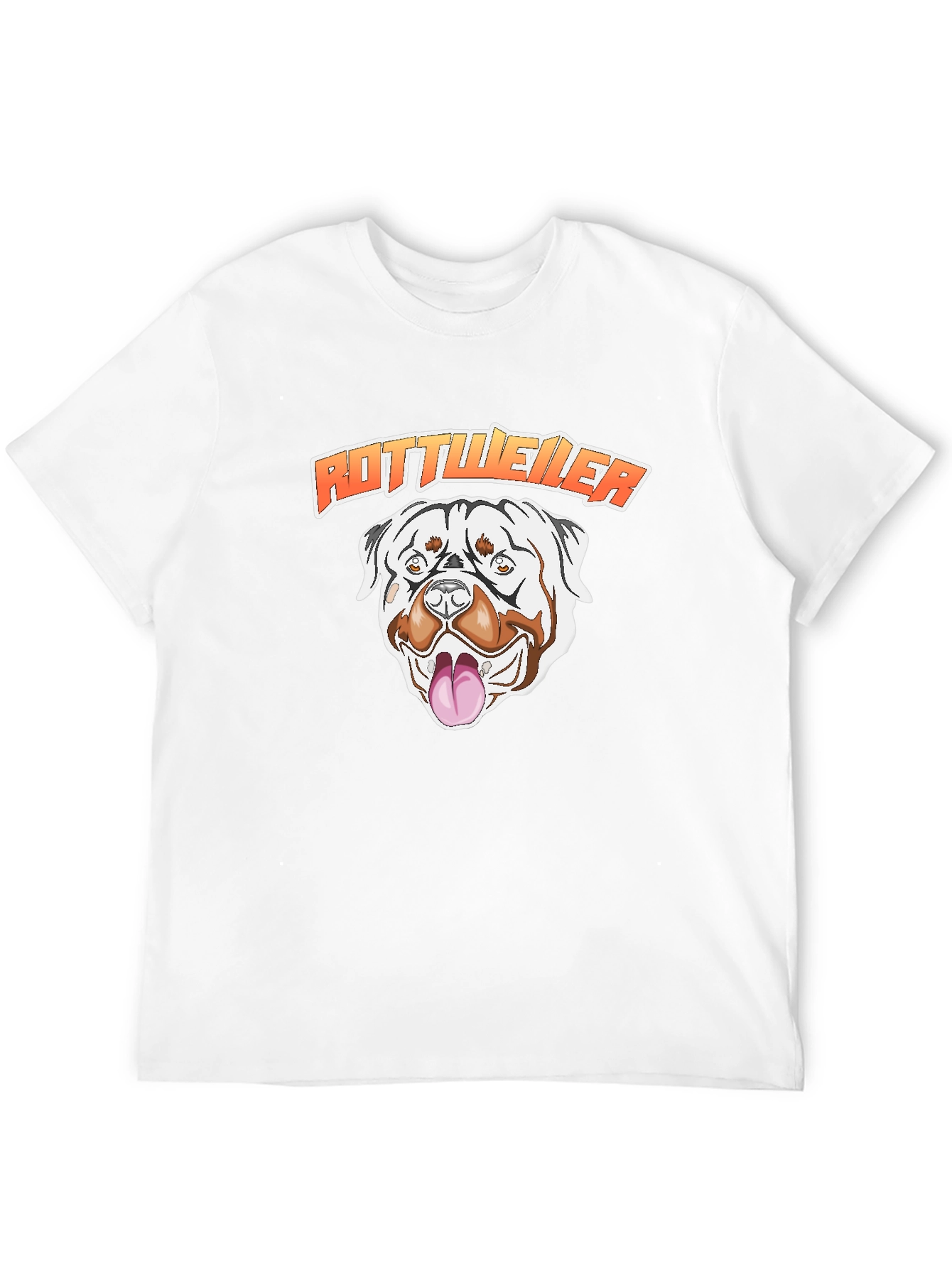 Rottweiler Dog Graphic T-Shirt - Black