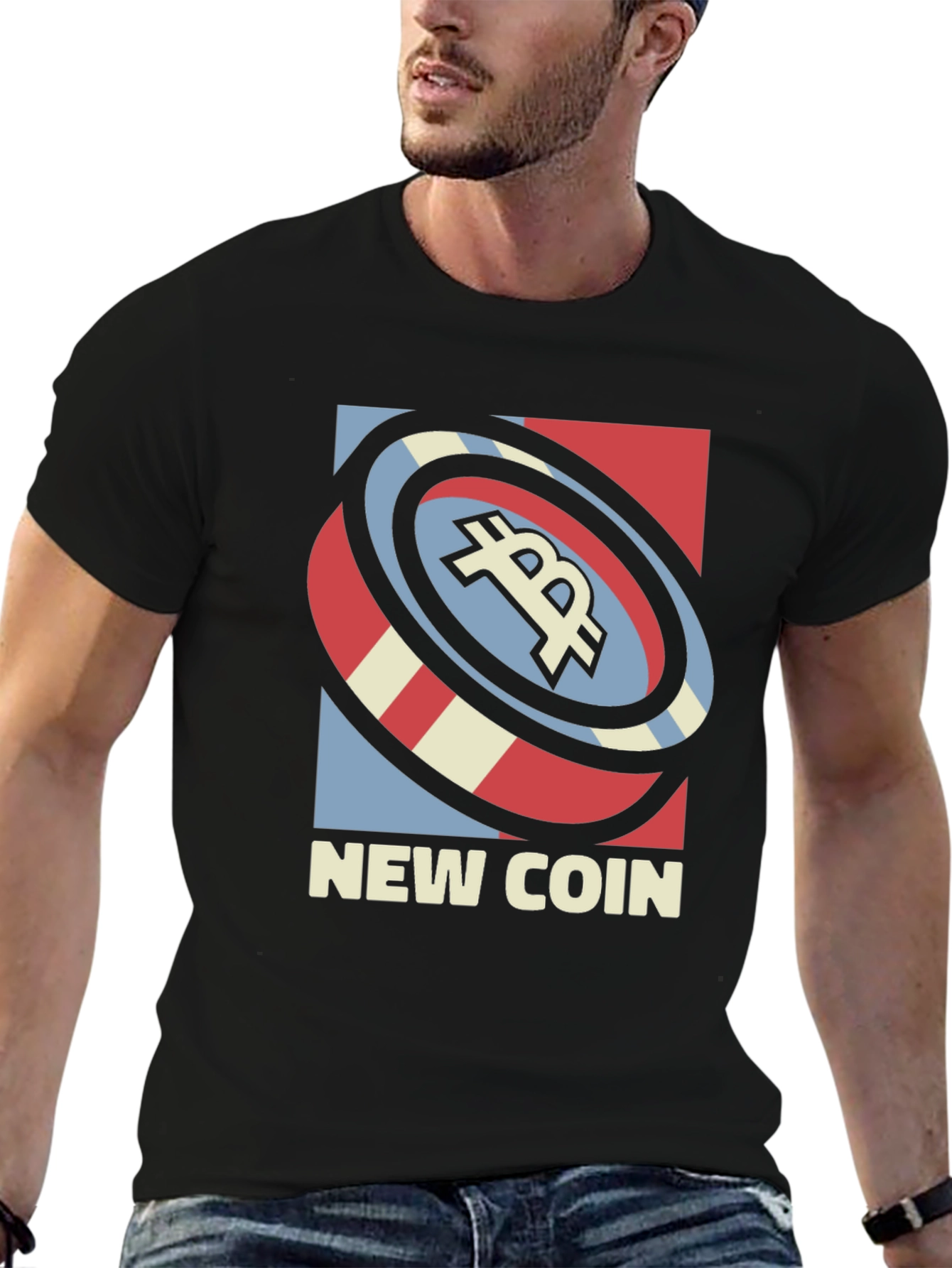 New Coin Graphic T-Shirt - Crypto Tee